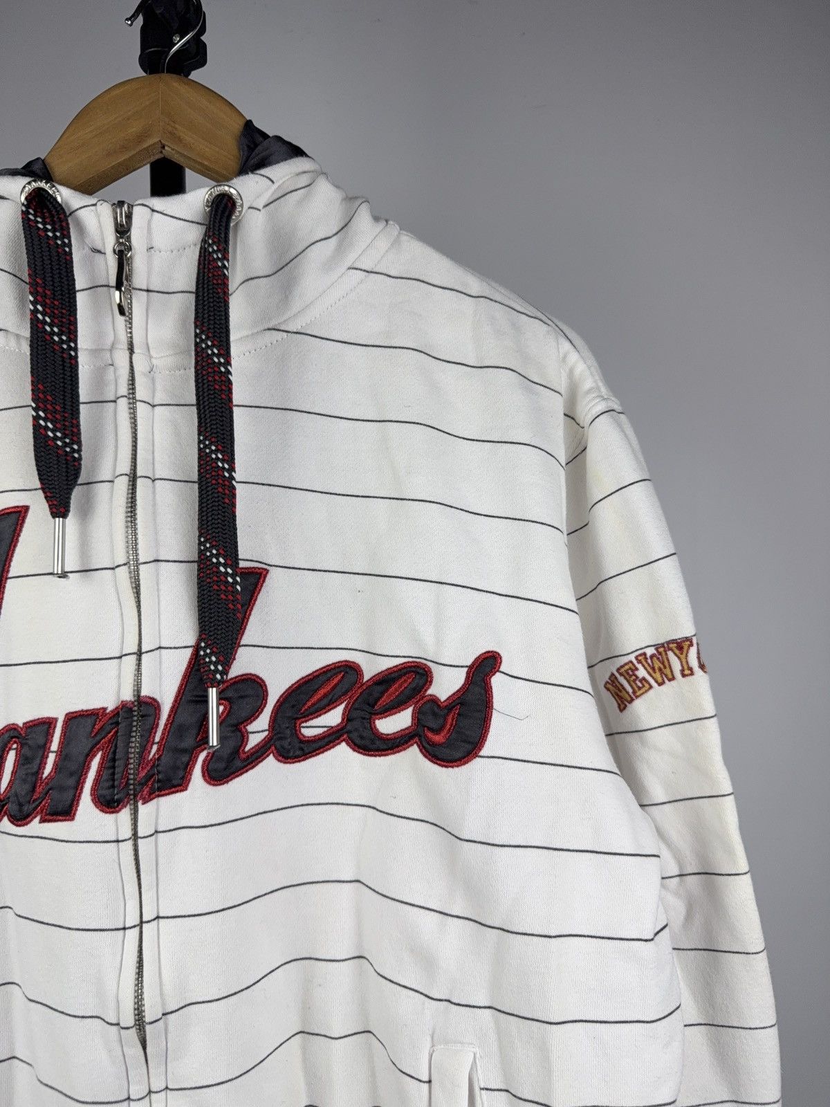 Majestic 00s Vintage Majestic Cooperstown NY Y2K Yankees Zip Hoodie Size US L / EU 52-54 / 3 - 3 Thumbnail
