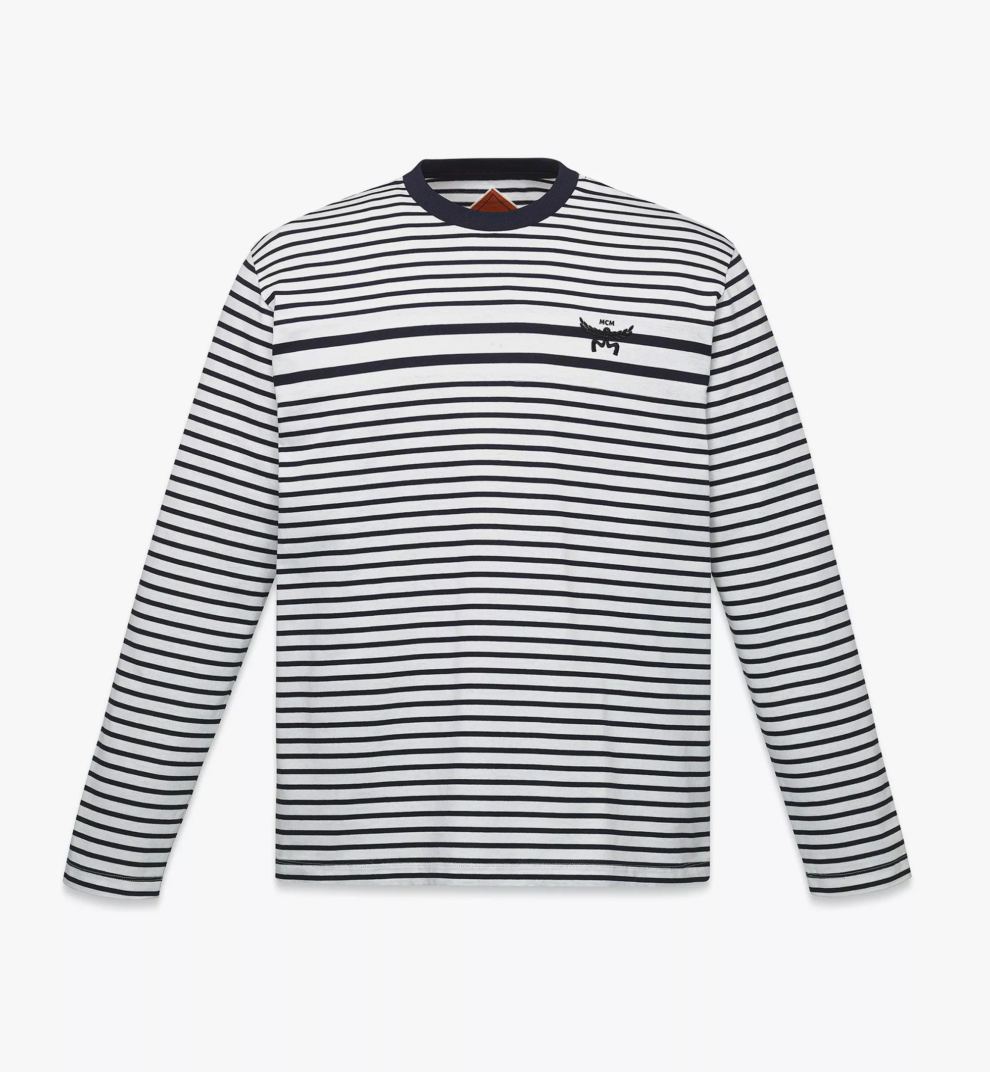 MCM o1mt1gz0725 Unisex Long Sleeve T-Shirt in Black/White Size US XL / EU 56 / 4 - 1 Thumbnail