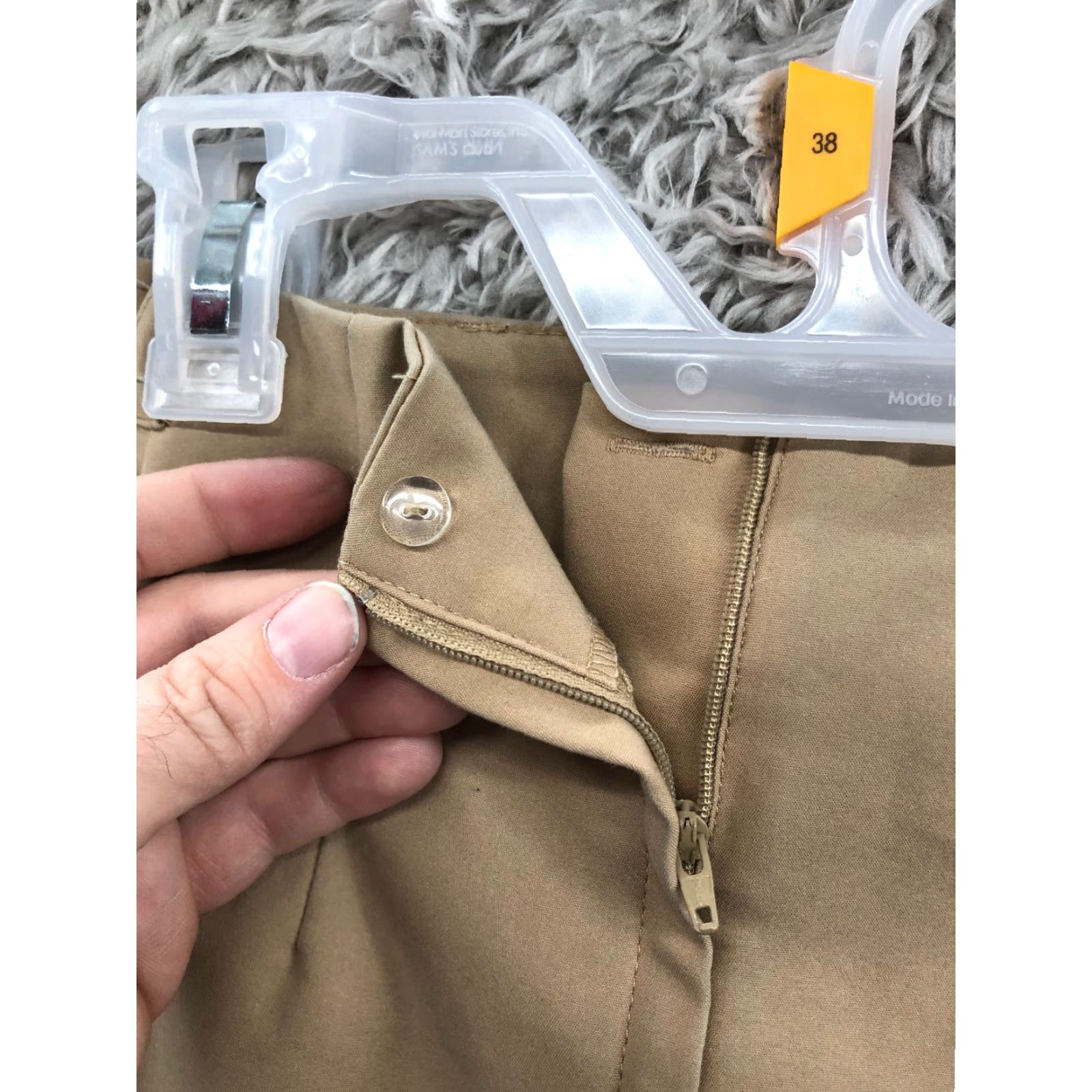 H&M H&M Skirt Womens Midi Mini Beige Cotton Logo 6 Juniors Button Pockets? Size 28" / US 6 / IT 42 - 7 Thumbnail