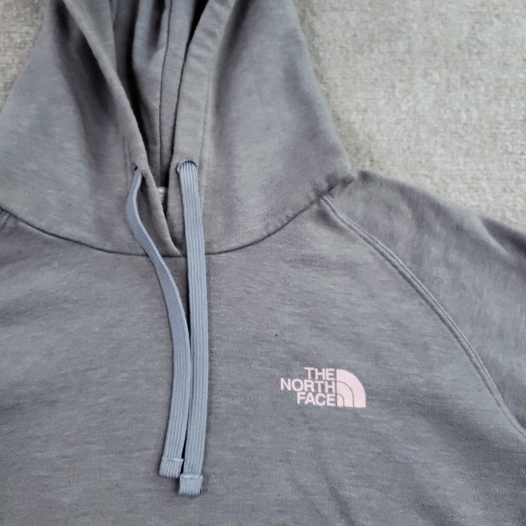 The North Face The North Face Hoodie Womens Medium Gray Pink Logo Fleece Pullover Sweatshirt Size M / US 6-8 / IT 42-44 - 6 Thumbnail