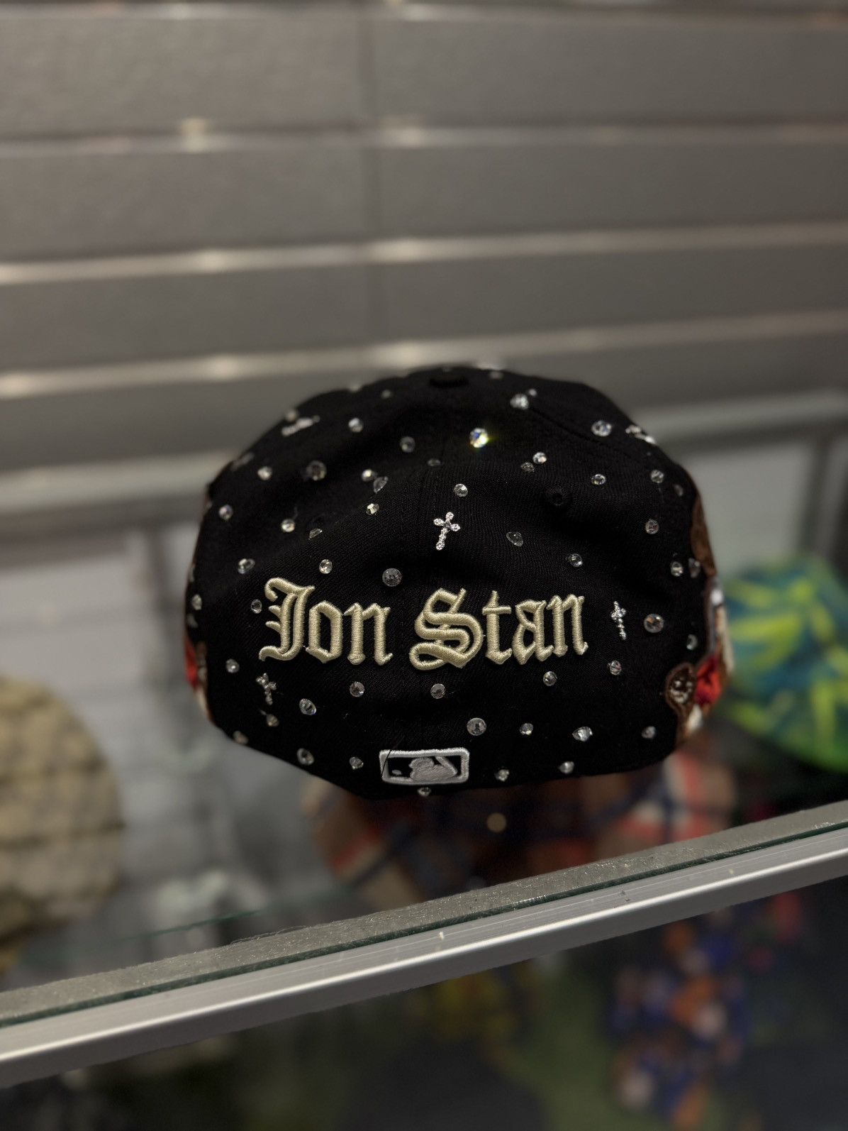 Other PAPE Fitted Hat Stone Crystal Brand New 7 1/2 Size ONE SIZE - 6 Thumbnail