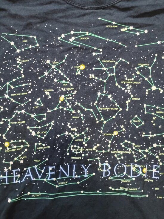 Other Vintage Heavenly Bodies Stars Constellation T-Shirt Size US M / EU 48-50 / 2 - 1 Thumbnail
