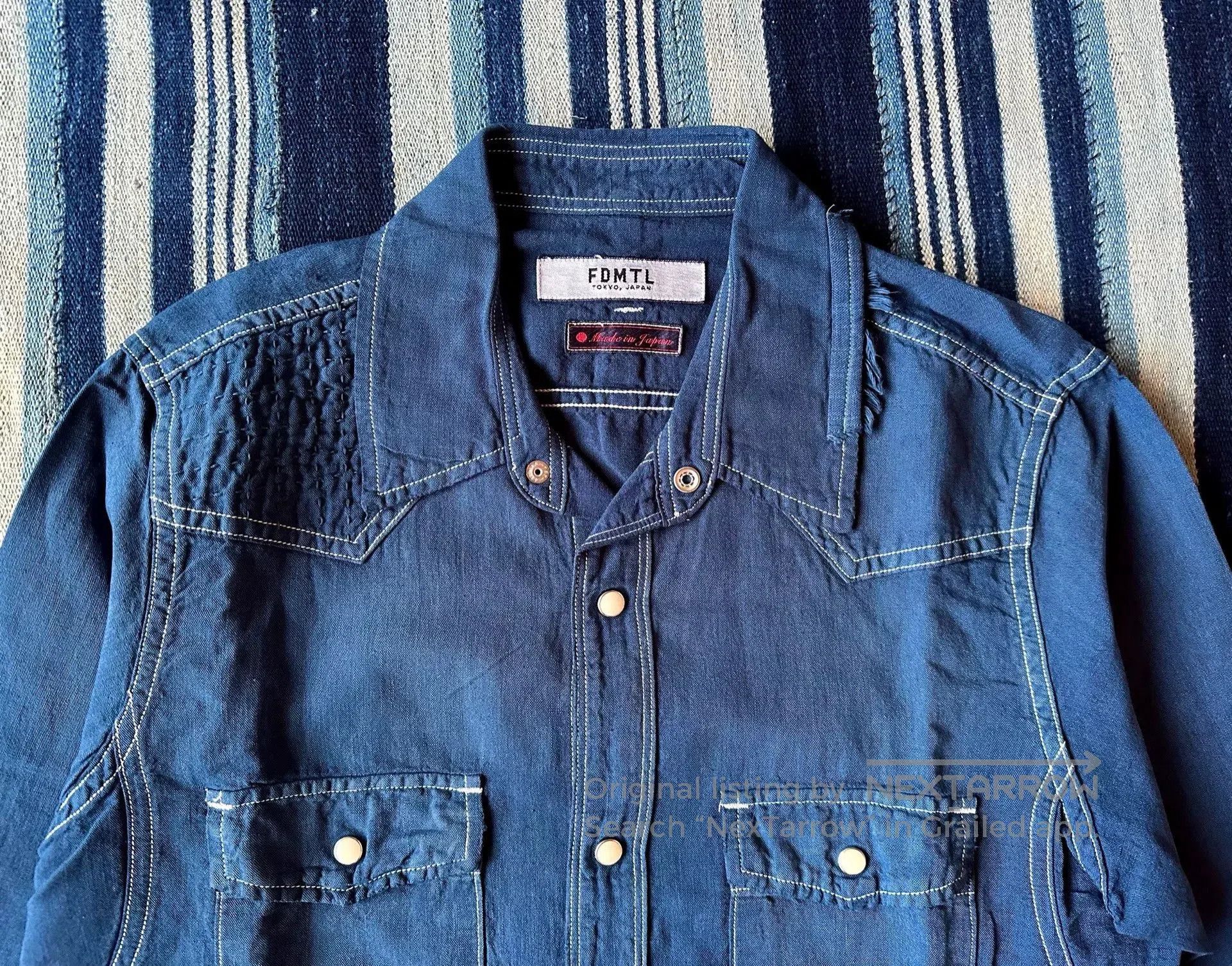 FDMTL FDMTL Patchwork Denim Shirt YR Wash. Size US S / EU 44-46 / 1 - 3 Thumbnail