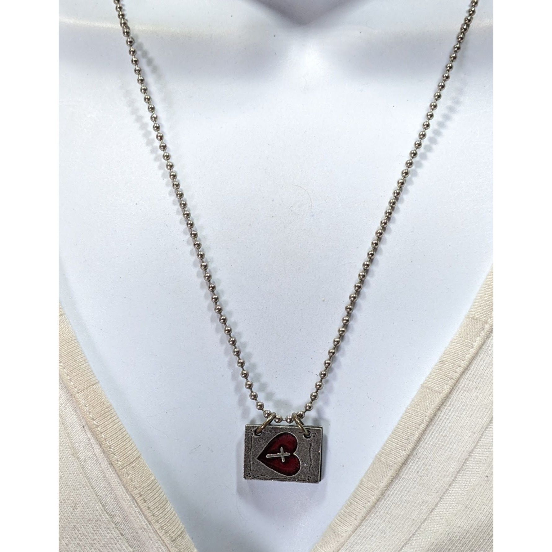 Other Religious Opening Book Heart Jesus Loves You Pendant Necklac Size ONE SIZE - 7 Thumbnail