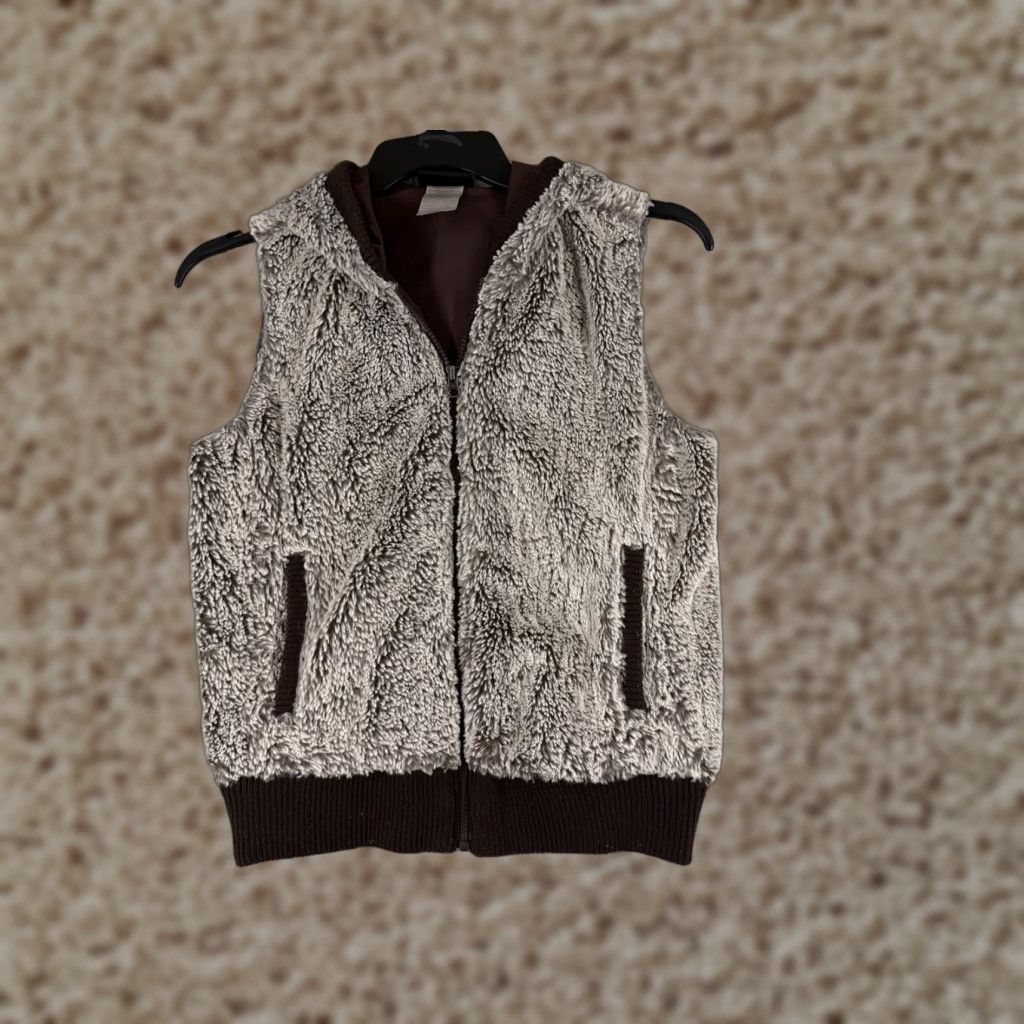 Patagonia Patagonia Jacket Women Small Brown Beige Conejo Hooded Vest Full Zip Polyester Lining Fleece Zipper Vintage Yes Regular Size S / US 4 / IT 40 - 1 Thumbnail