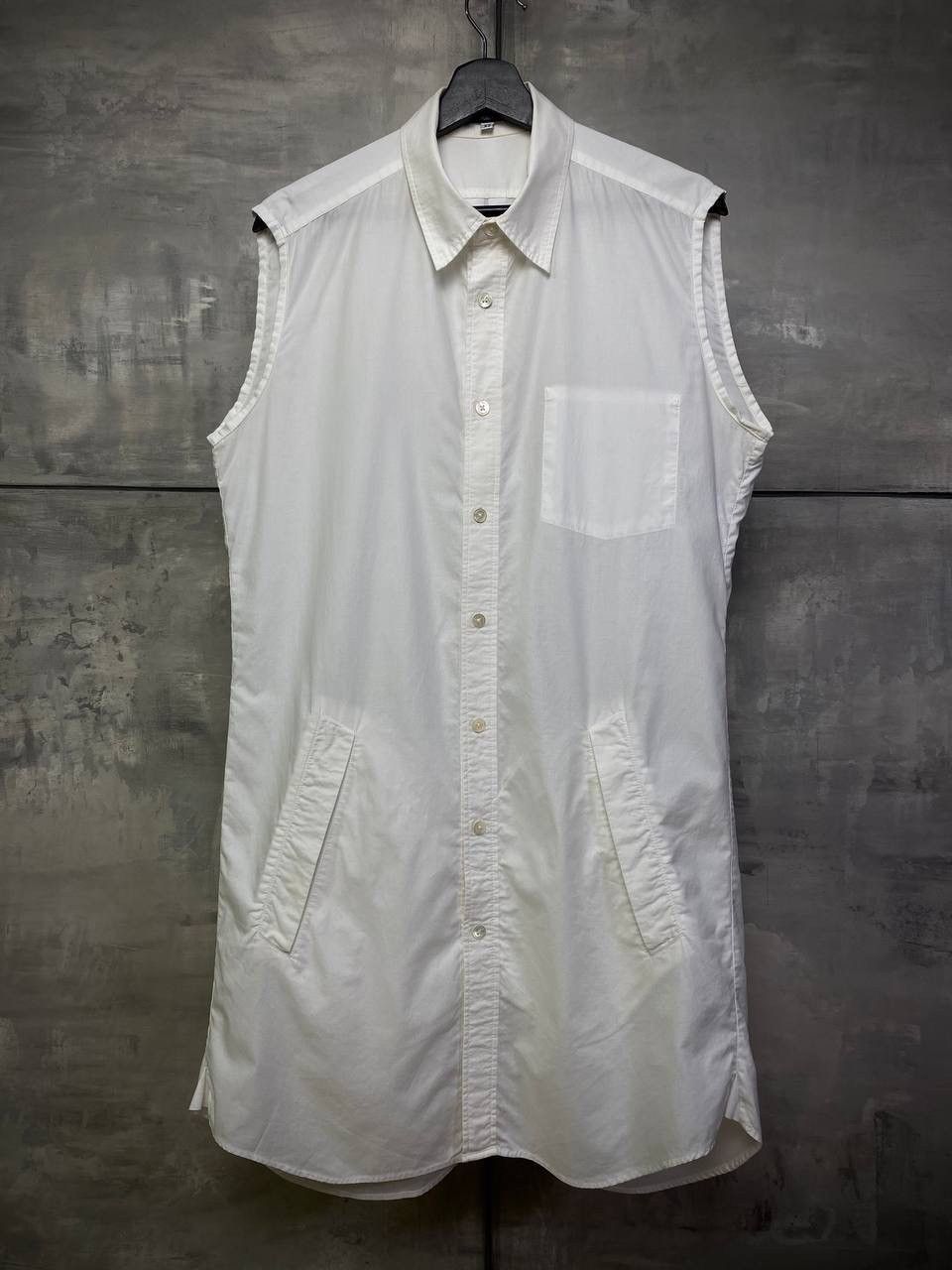 Ann Demeulemeester Long sleeveless shirt with flap pockets M Size 48R - 1 Thumbnail