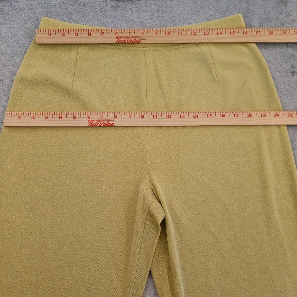 Vintage Plein Air Cropped Pants Womens Large Green Pull On 32x24 High Rise Size 36" / US 14 / IT 50 - 2 Thumbnail