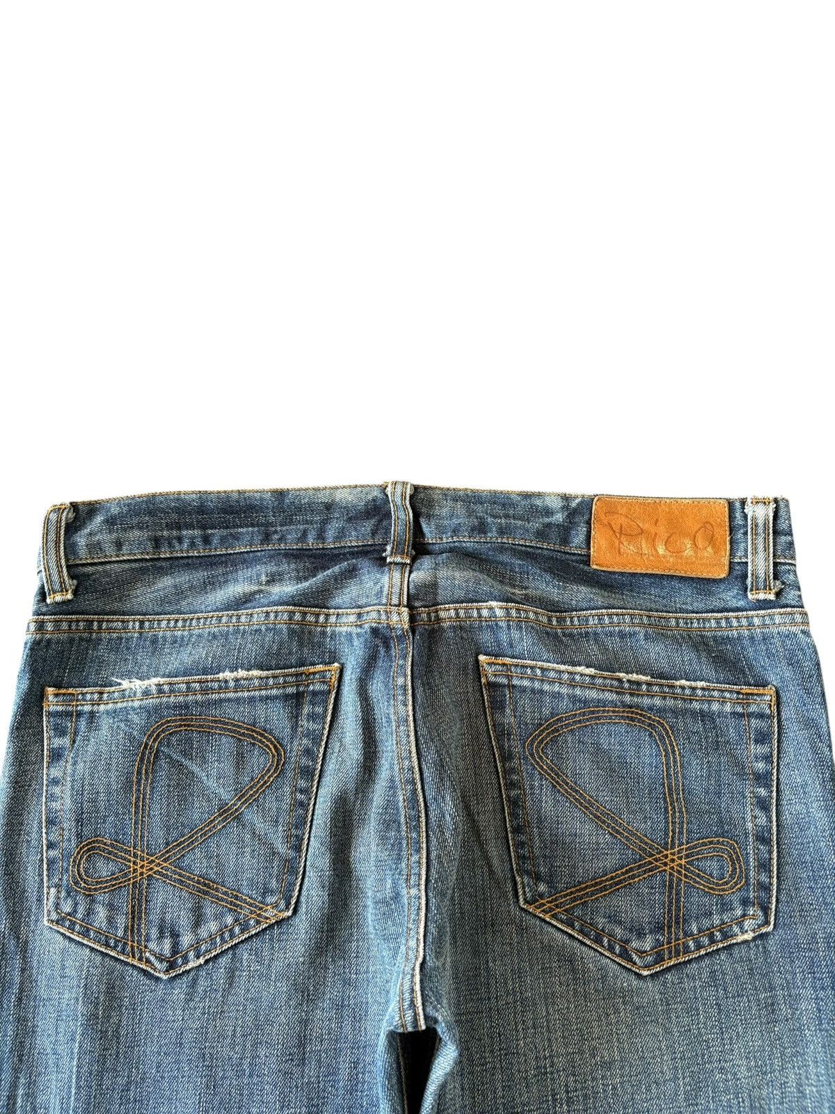 If Six Was Nine Vintage Japanese Brand Ripped Distressed Flare Jeans Size US 33 - 5 Thumbnail