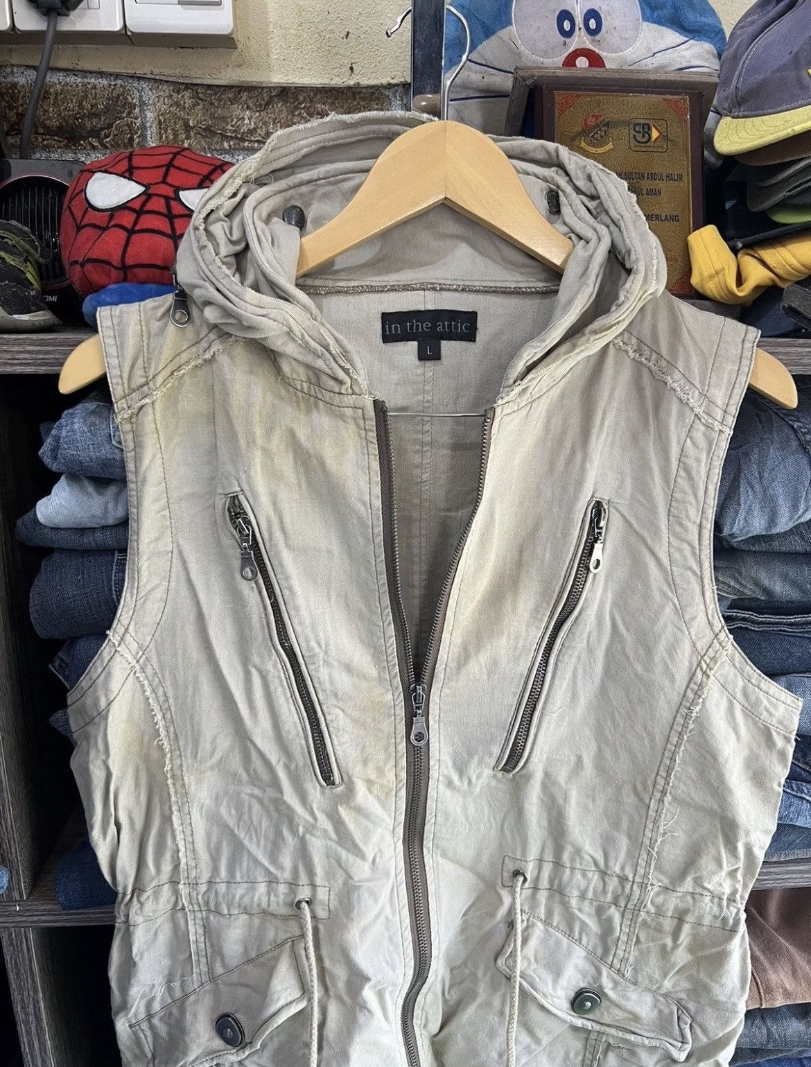 In The Attic 🔥Rare In The Attic Zipper Vest Size US S / EU 44-46 / 1 - 11 Thumbnail