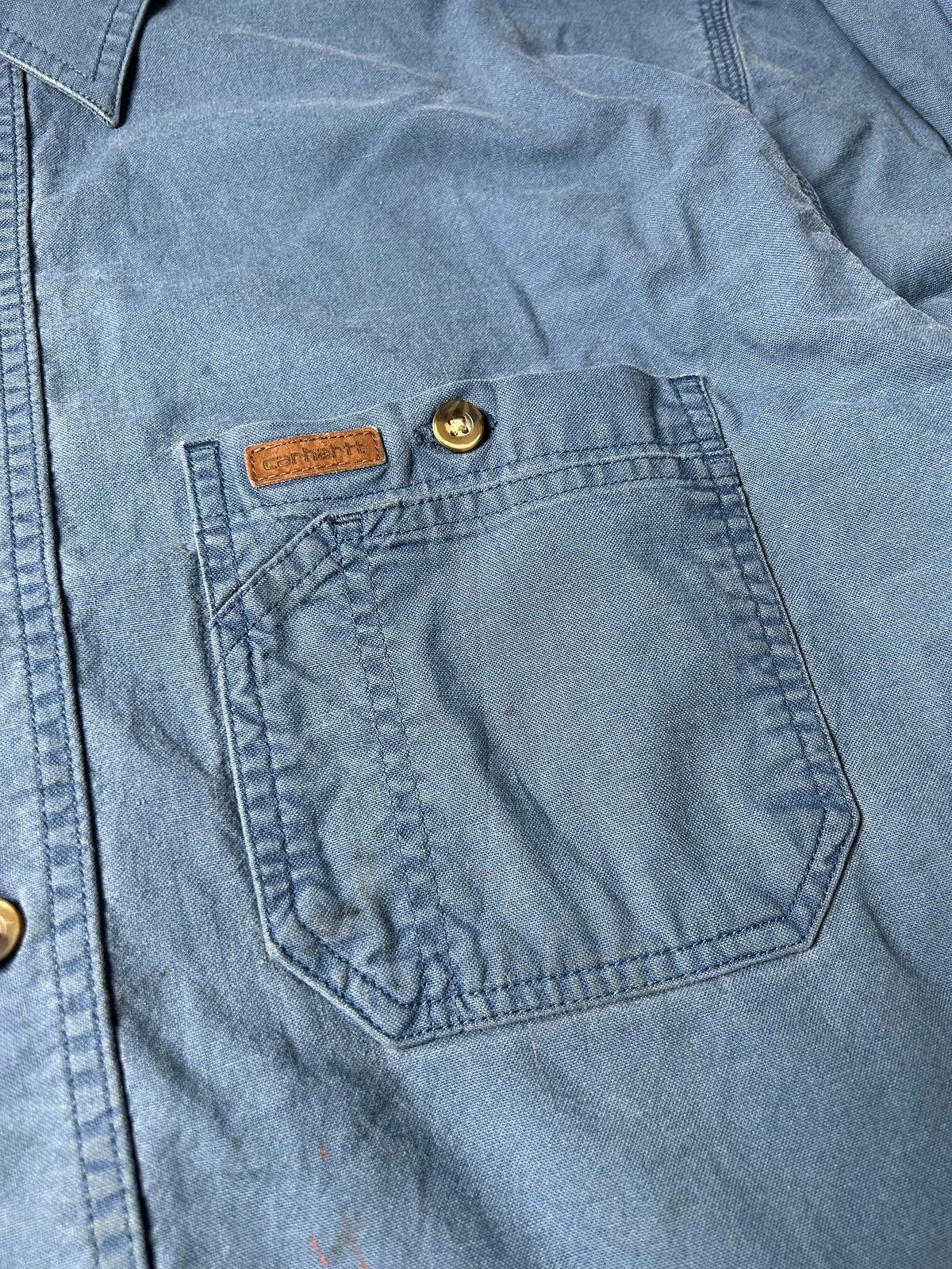 Carhartt Carhartt Pocket Shirt Heavyweight Overshirt Workwear Blue Size US XL / EU 56 / 4 - 2 Thumbnail