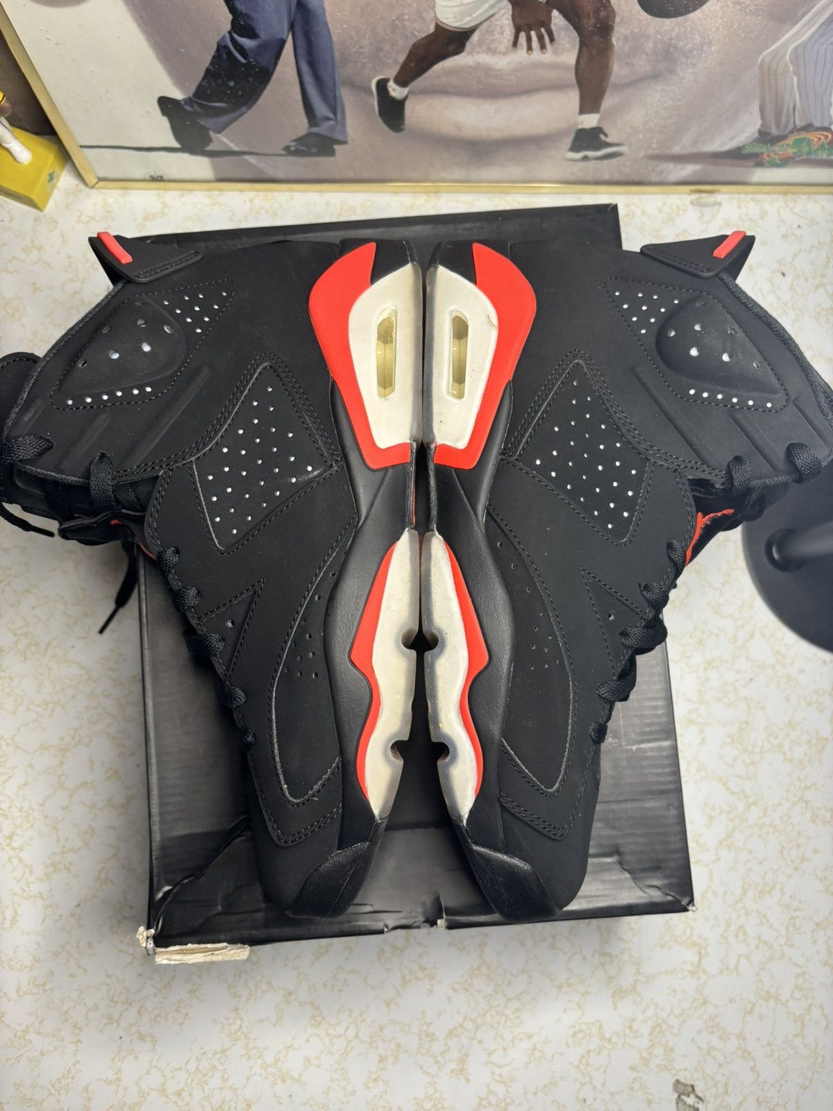 Jordan Brand Air Jordan 6 Retro 2019 Infrared 2019 Size US 10 / EU 43 - 4 Thumbnail
