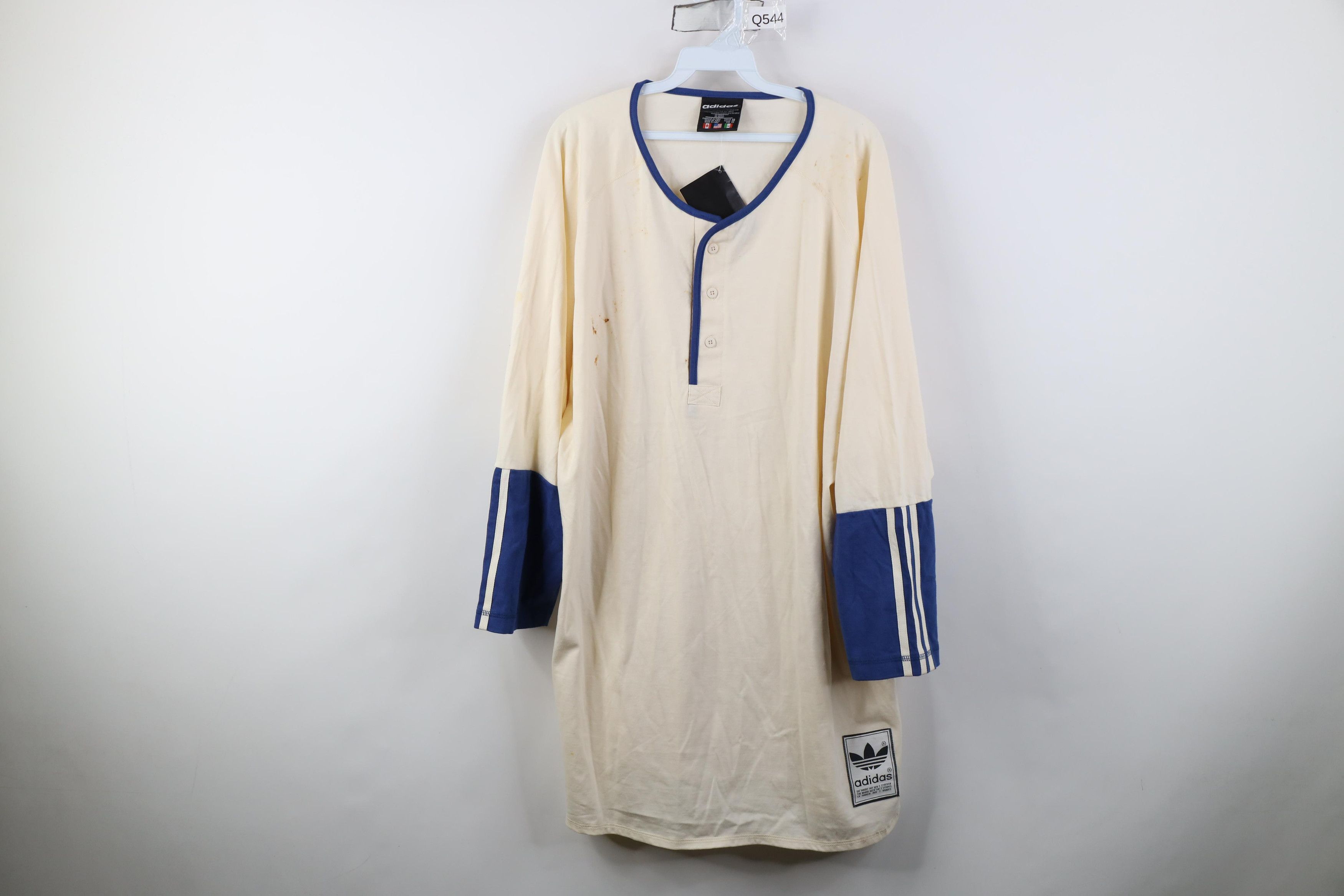 Adidas Deadstock Vintage 90s Adidas 3/4 Sleeve Raglan T-Shirt Size US XL / EU 56 / 4 - 1 Thumbnail