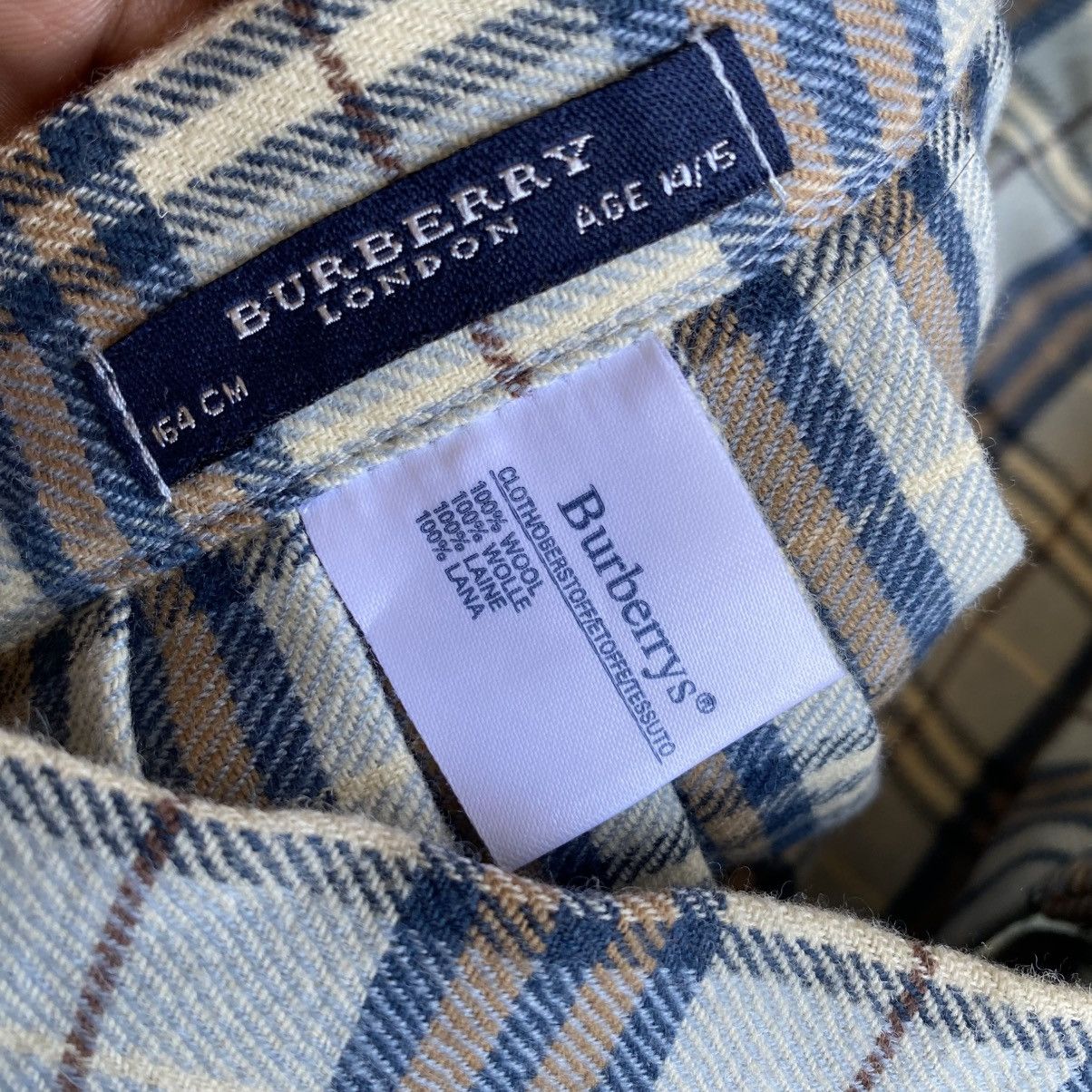 Burberry 💥BURBERRY NOVA CHECK PLEATED SKIRT BABY BLUE Size 27" / US 4 / IT 40 - 6 Thumbnail