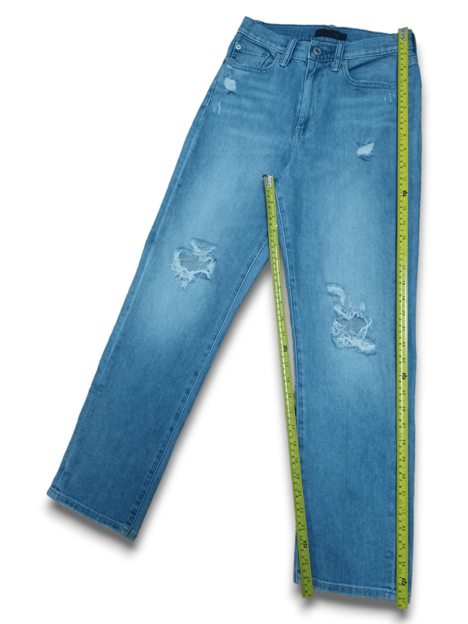 Japanese Brand × Uniqlo Vintage Japanese Uniqlo Blue Wash Distressed Jeans 24x27 Size 24" / US 00 / IT 34 - 10 Thumbnail