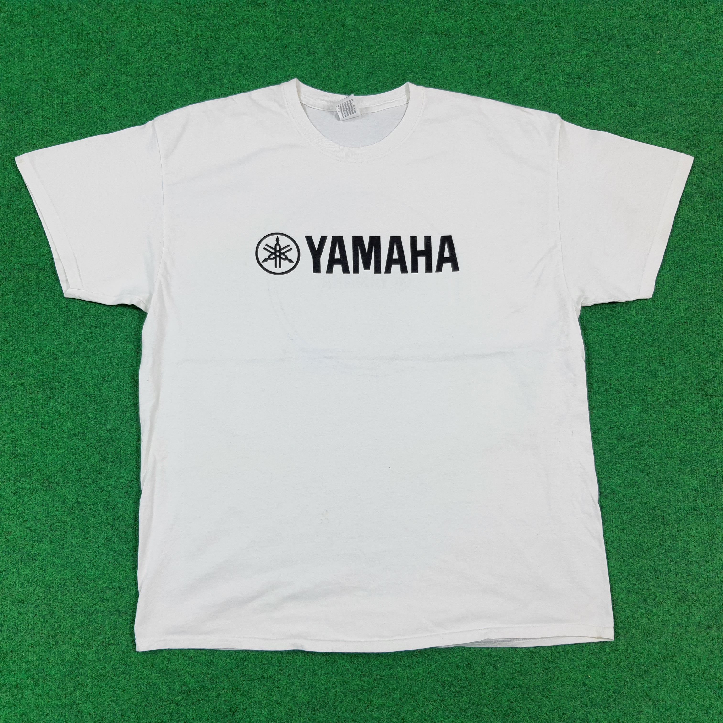 Yamaha Vintage YAMAHA Japanese Brand Motorsports Tshirt C301N70 Size US XL / EU 56 / 4 - 3 Thumbnail