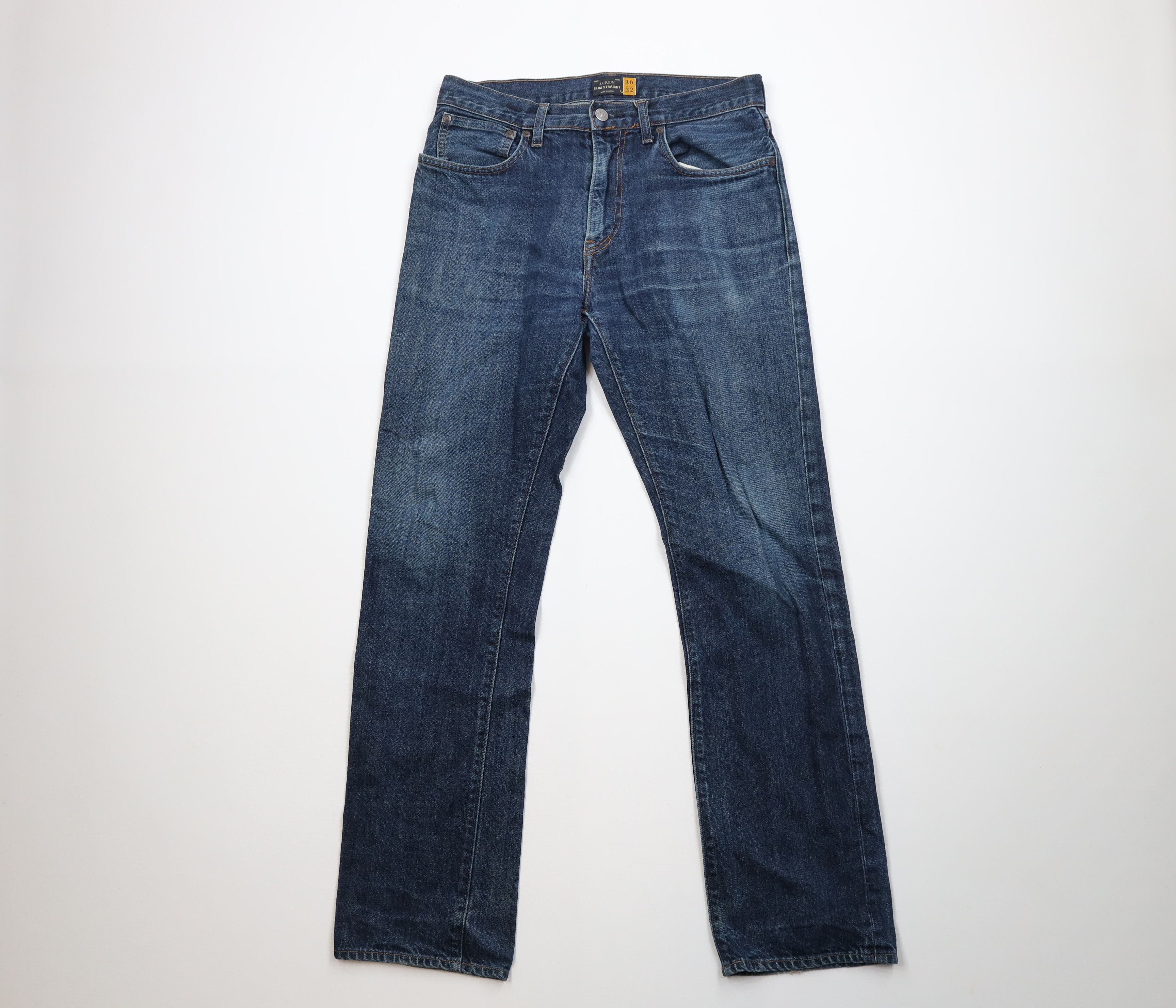 J.Crew J Crew Slim Fit Straight Leg Denim Jeans Blue Cotton Size US 30 / EU 46 - 1 Thumbnail