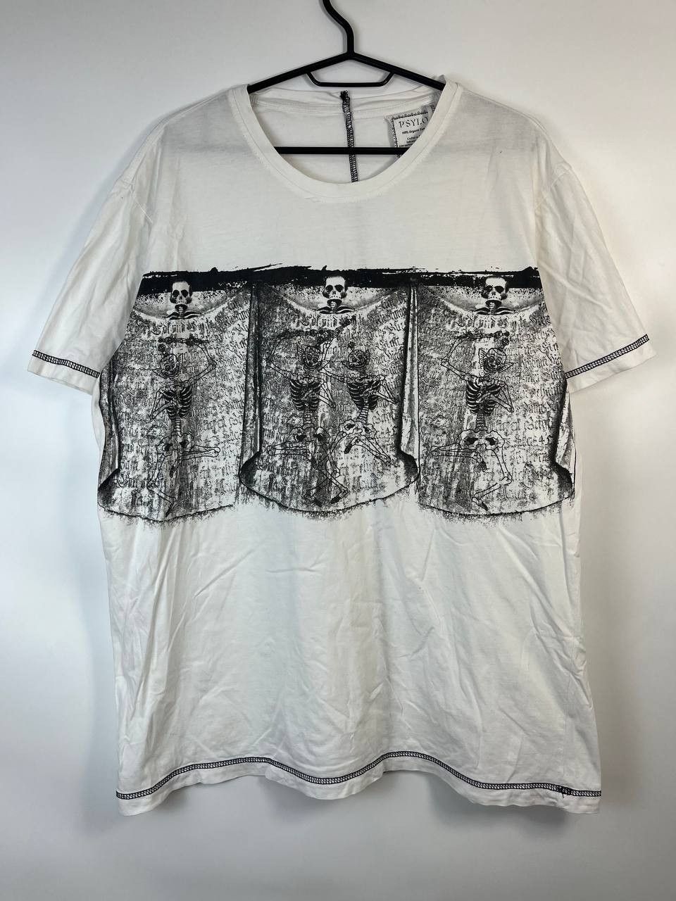 Other PSYLO White Graphic Skeleton Print T-Shirt Size L Size US L / EU 52-54 / 3 - 1 Thumbnail