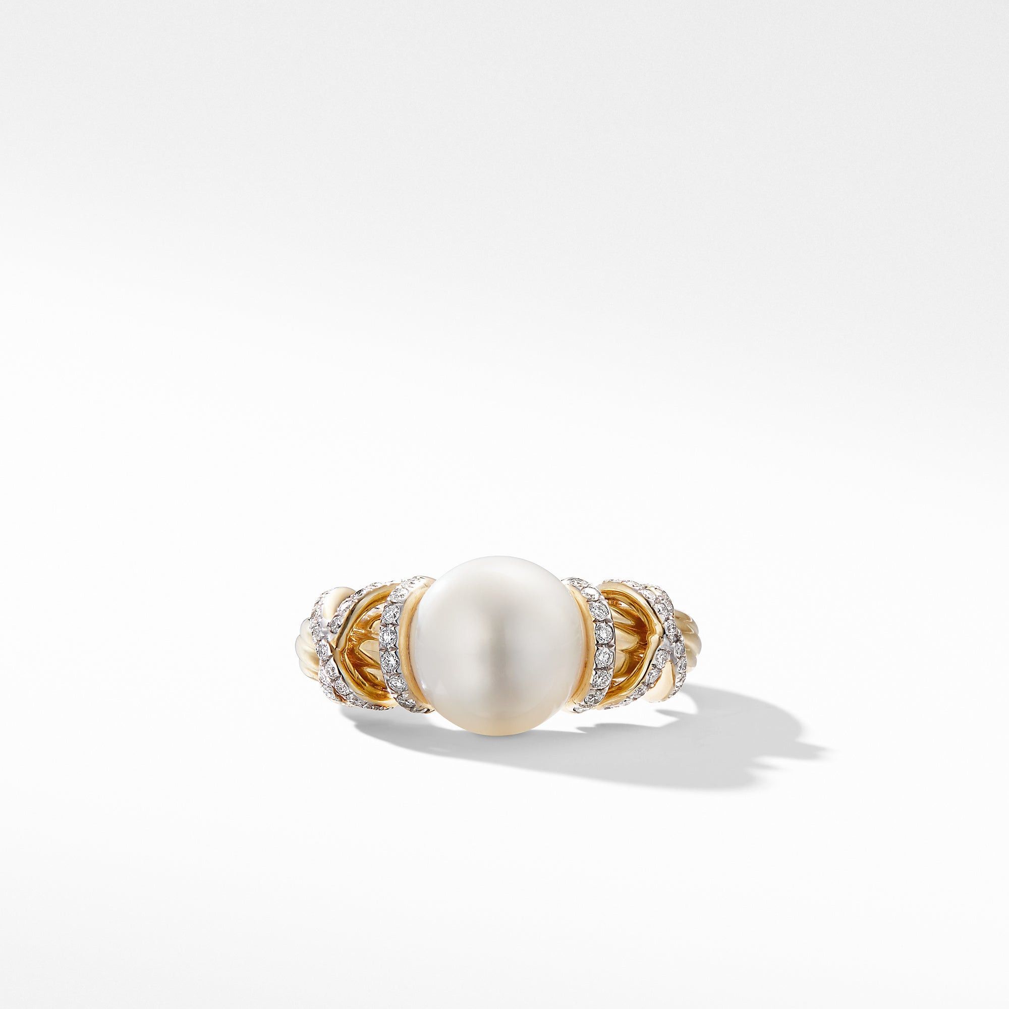 David Yurman o1w1db10325 R14546D Ring in 18K Gold with Pave Diamonds Size ONE SIZE - 2 Thumbnail