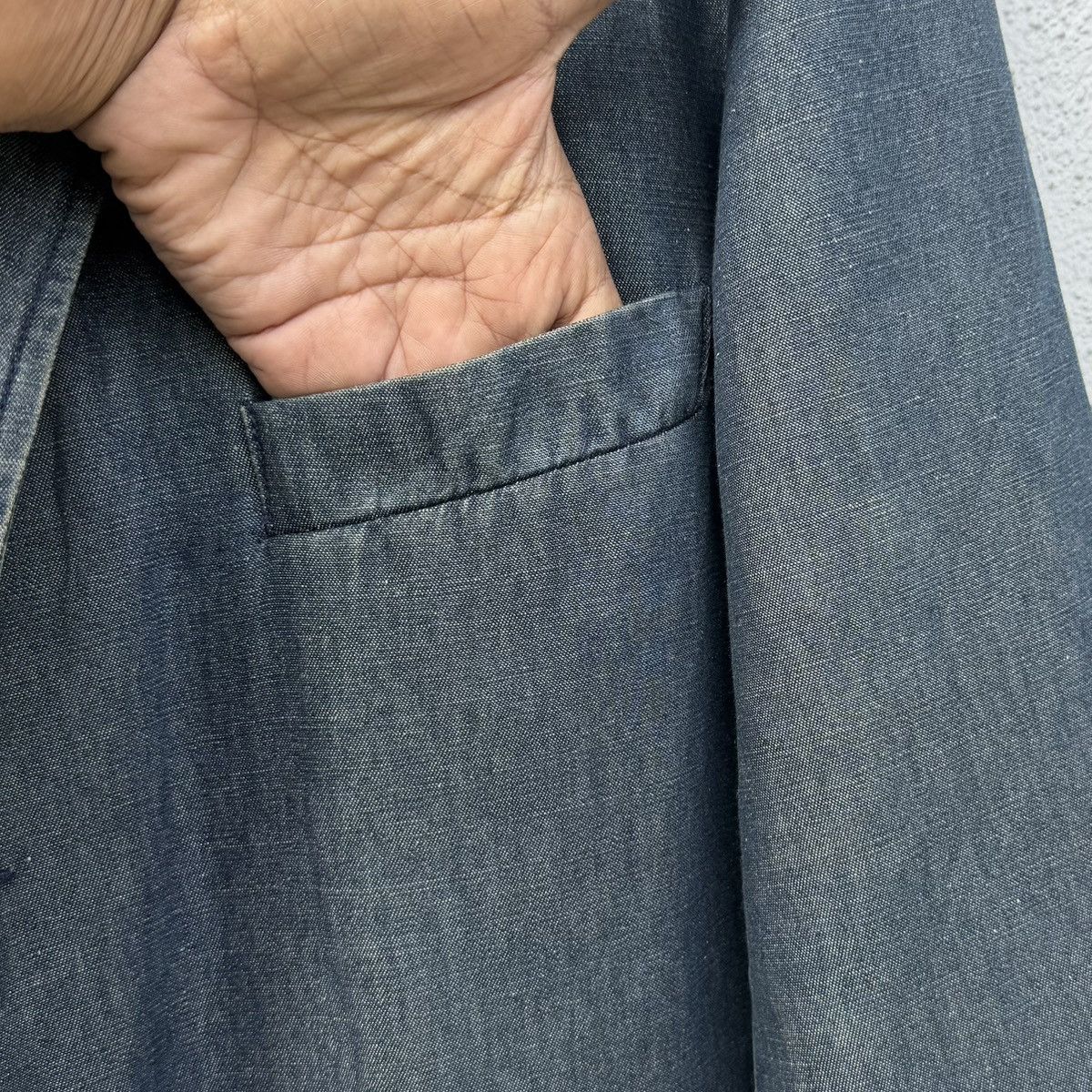 Giorgio Armani Vintage Armani Jeans Denim Blazer Dark Wash Made In Italy Size US L / EU 52-54 / 3 - 3 Thumbnail