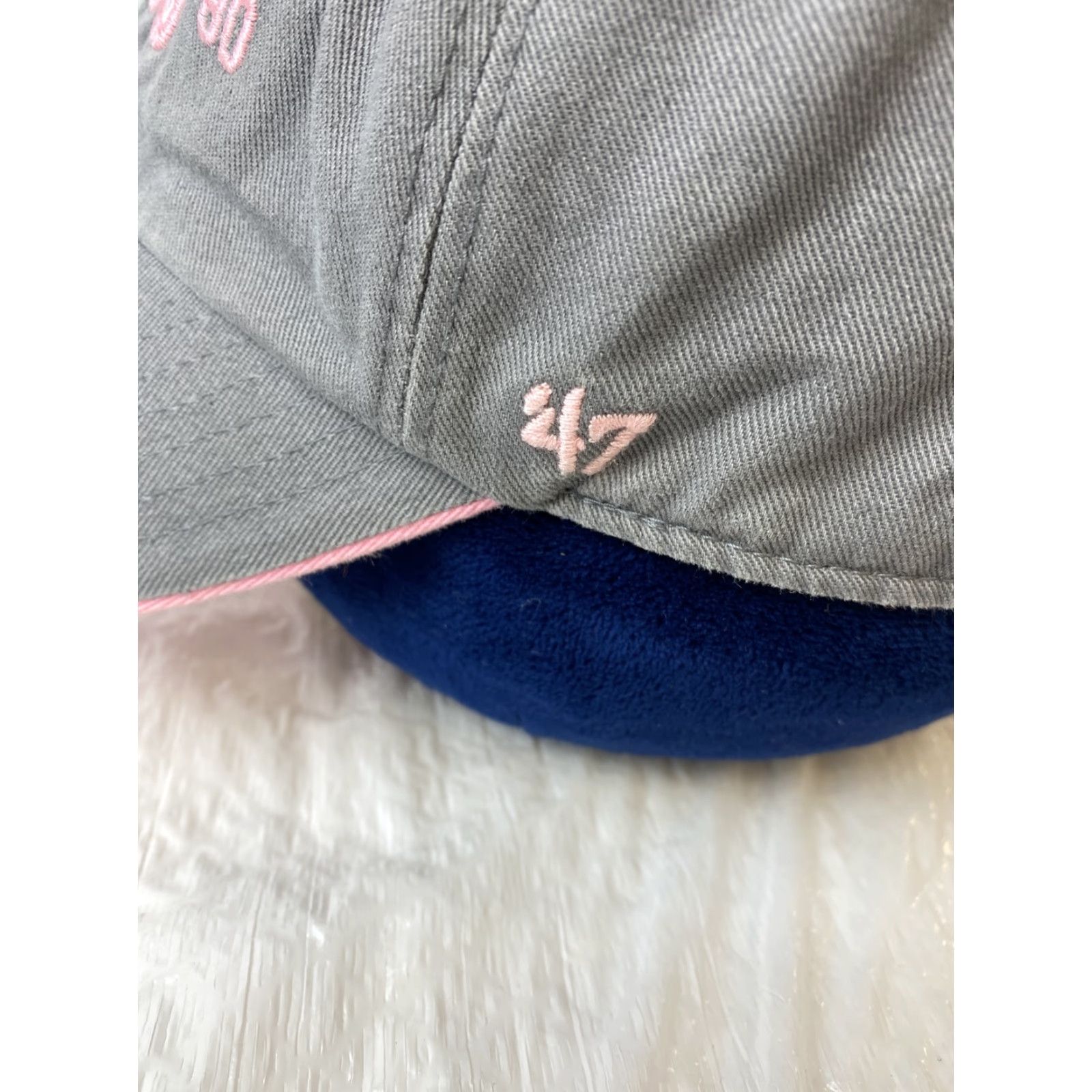Pinko VINTAGE 47’ Brand Baseball Cap CNN Atlanta Gray Hat One Size Adjustable Pink Embroidery Adults Mens Womens Unisex Cap Size ONE SIZE - 7 Thumbnail