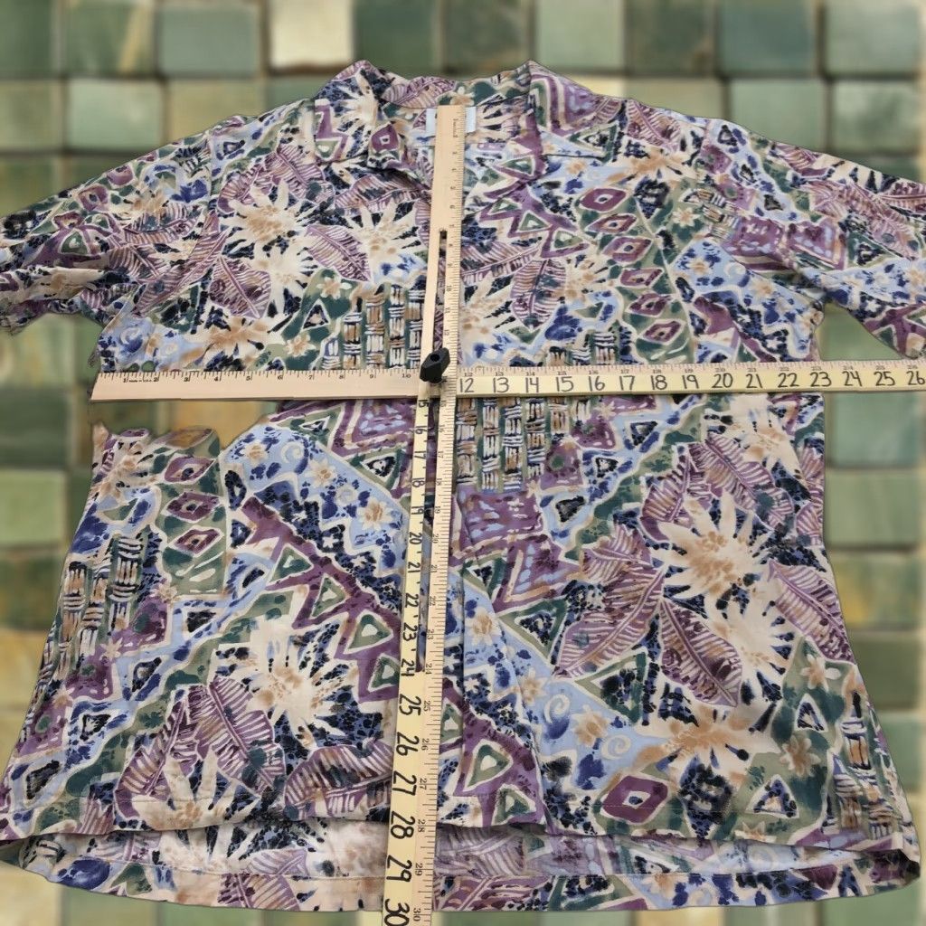 Hilo Hattie VINTAGE Hilo Hattie XL Hawaiian Beach Floral Short Sleeve Pocket Collared Shirt Size US XL / EU 56 / 4 - 1 Thumbnail