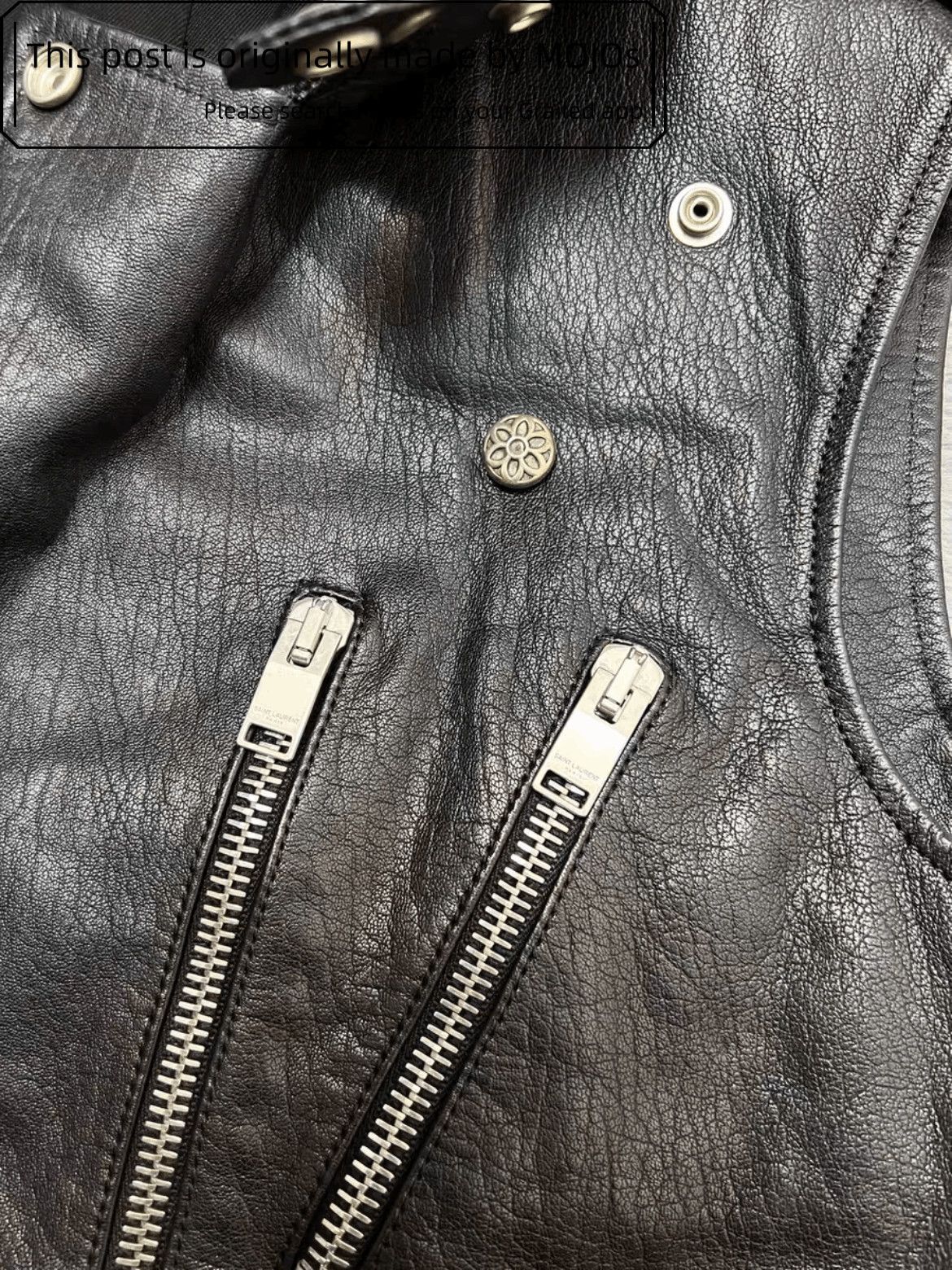Saint Laurent Paris Sz 46 Saint Laurent Paris 14SS L17 Bike Leather Vest Mojos49 Size US S / EU 44-46 / 1 - 5 Thumbnail