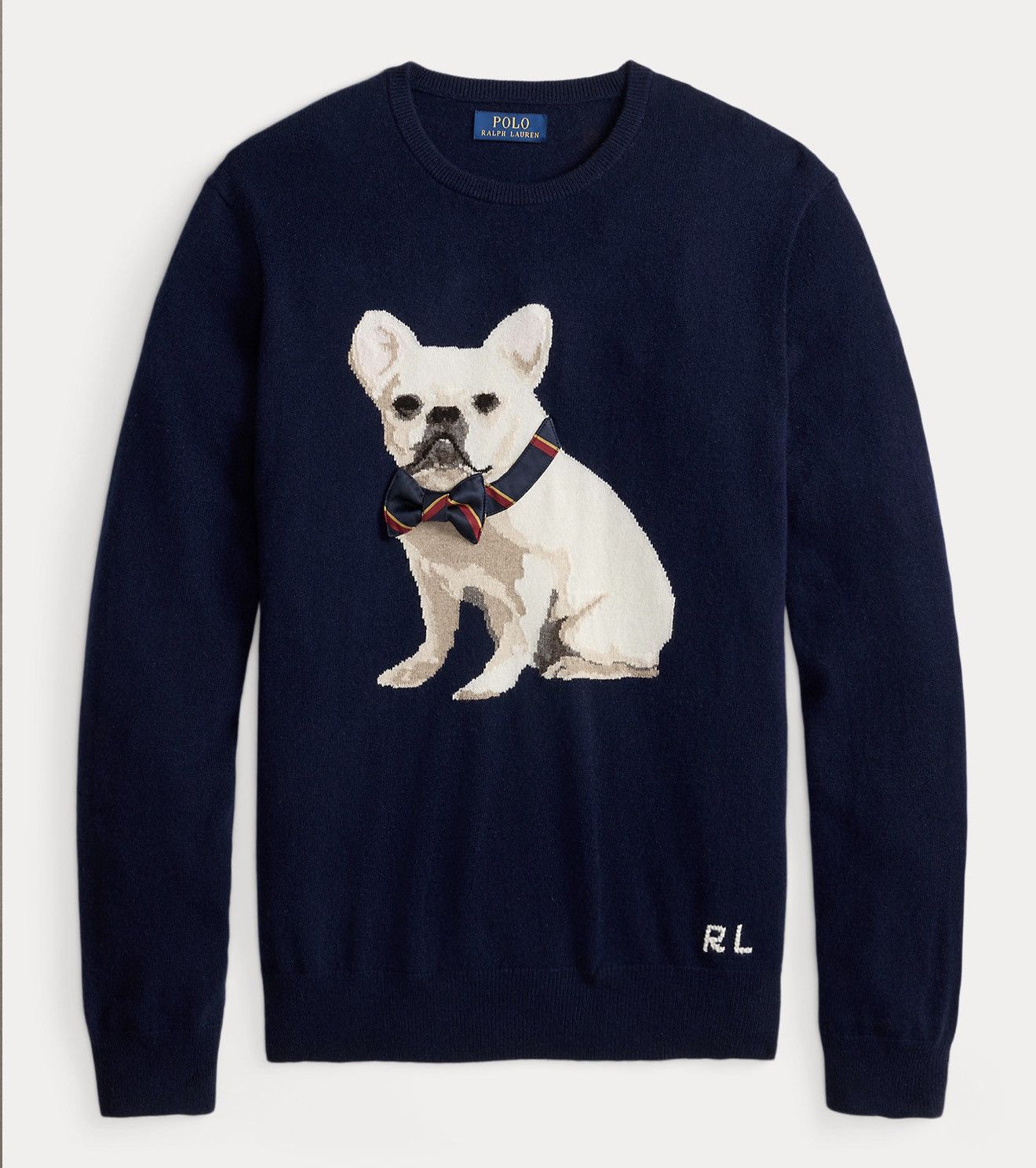 Polo Ralph Lauren Polo Ralph Lauren Dog-Intarsia Cashmere Sweater Frenchie Size US L / EU 52-54 / 3 - 3 Thumbnail