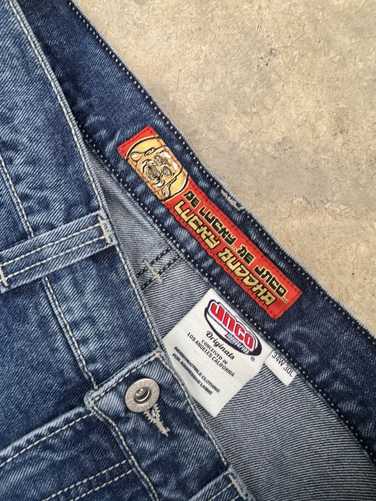 JNCO JNCO BRAND NEW BUDDHA JEANS WIDELEG 2025 Size US 37 - 5 Thumbnail
