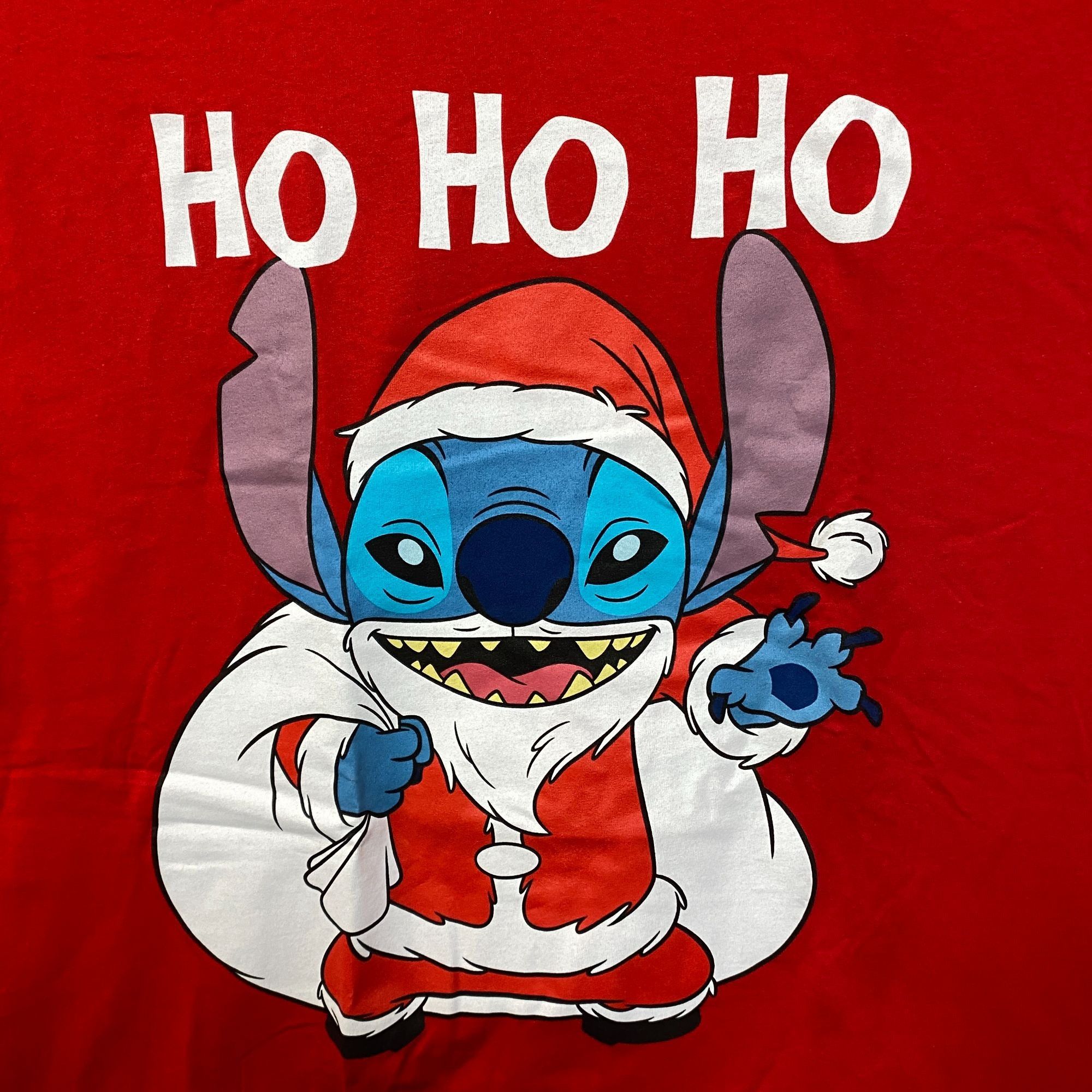 Disney Santa Stitch Ho Ho Ho Lilo & Stitch Christmas Disney Tee L Size US L / EU 52-54 / 3 - 2 Thumbnail
