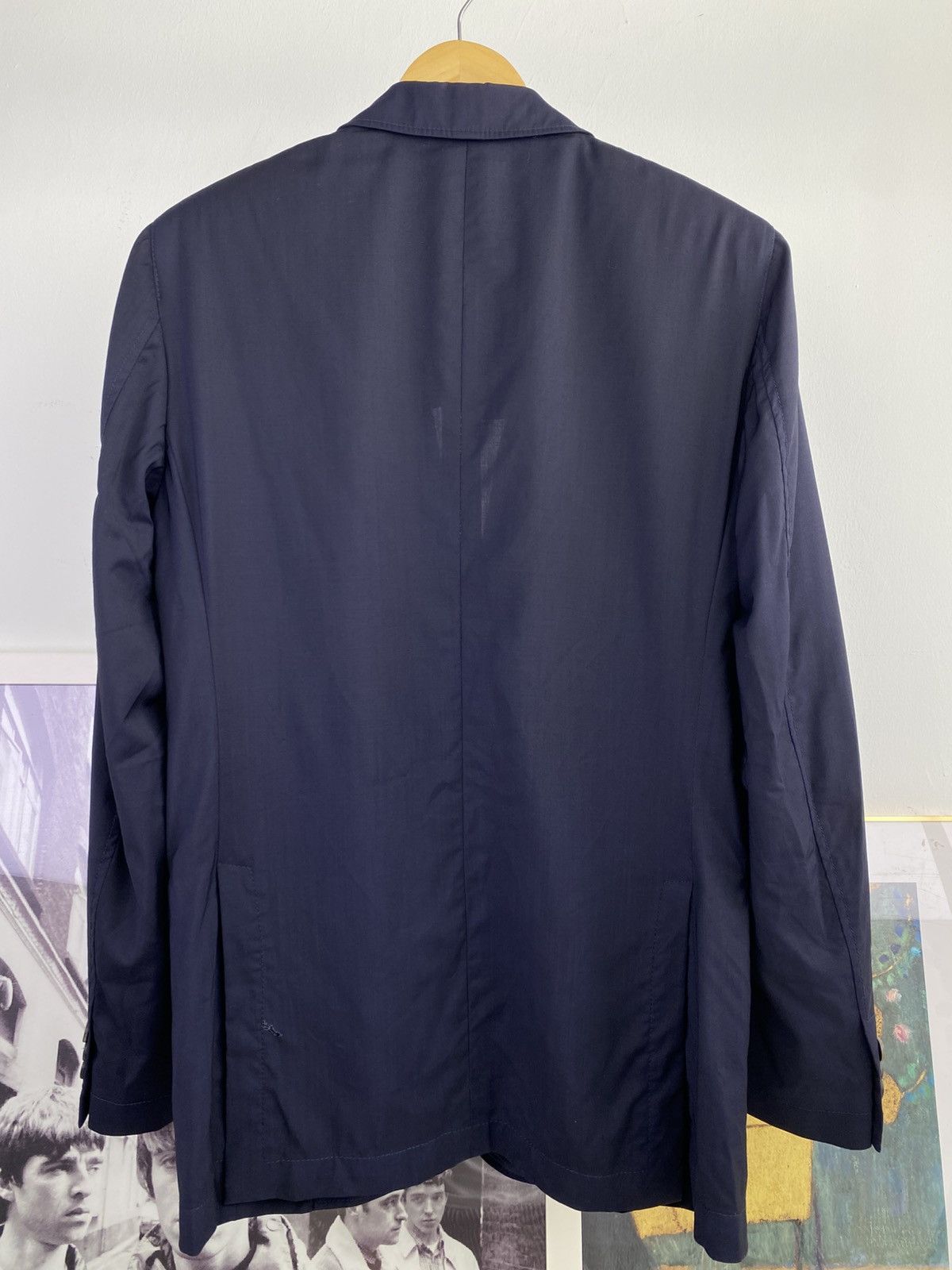 Miu Miu Y2K 2000’s Miu Miu Navy Blue Sing Breast Blazer Jacket Size 44R - 4 Thumbnail