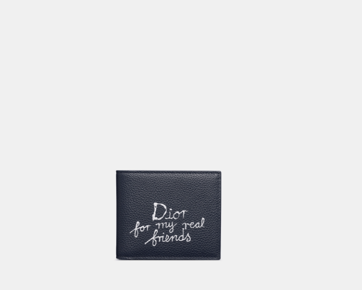 Dior o1w1db10825 Size : OS / 2ESBH0 Bifold Wallet in Navy Blue Size ONE SIZE - 1 Thumbnail