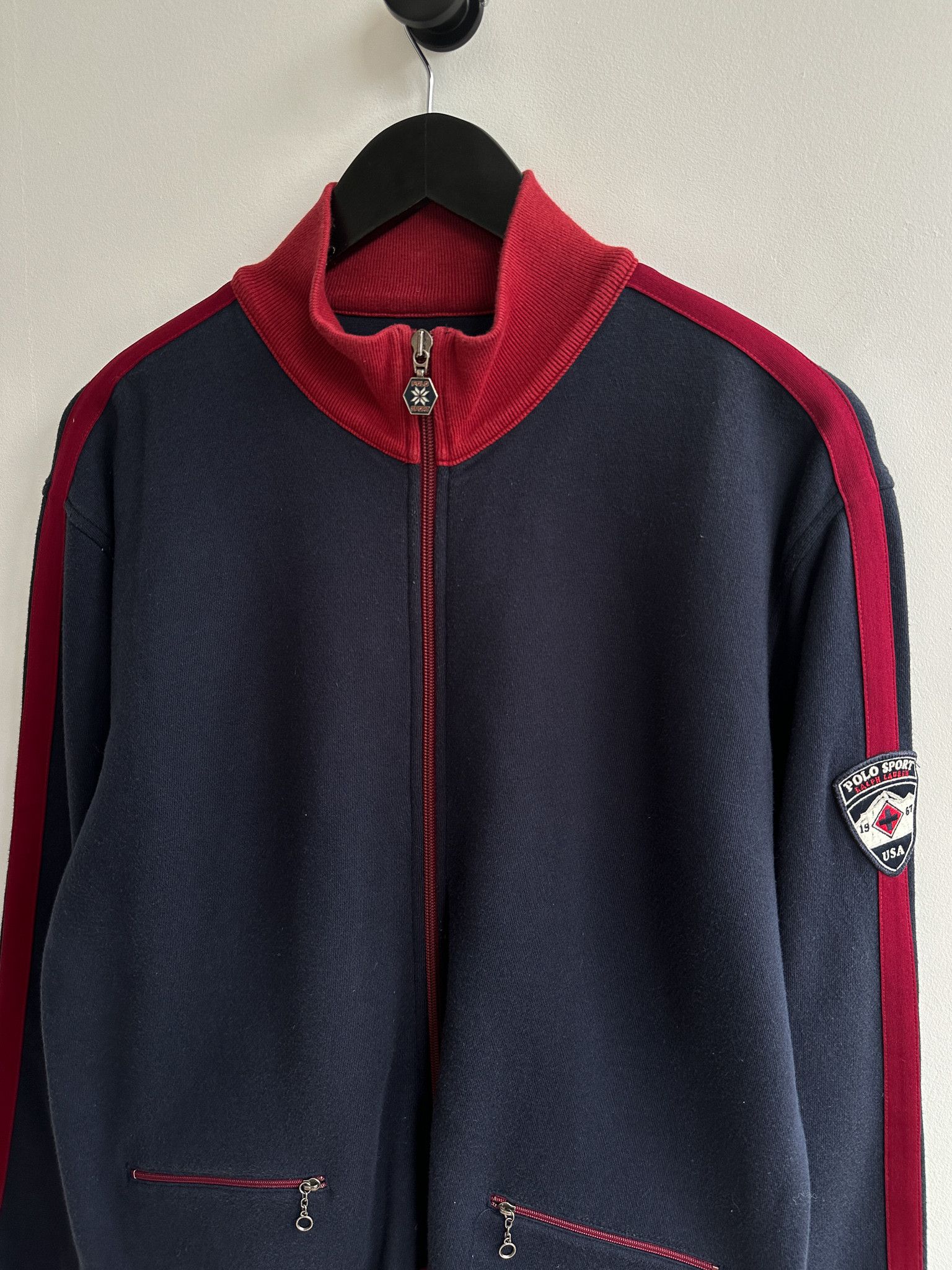 Polo Ralph Lauren Vintage Polo Sport Ralph Lauren Full Zip Cotton Jacket Size US L / EU 52-54 / 3 - 3 Thumbnail