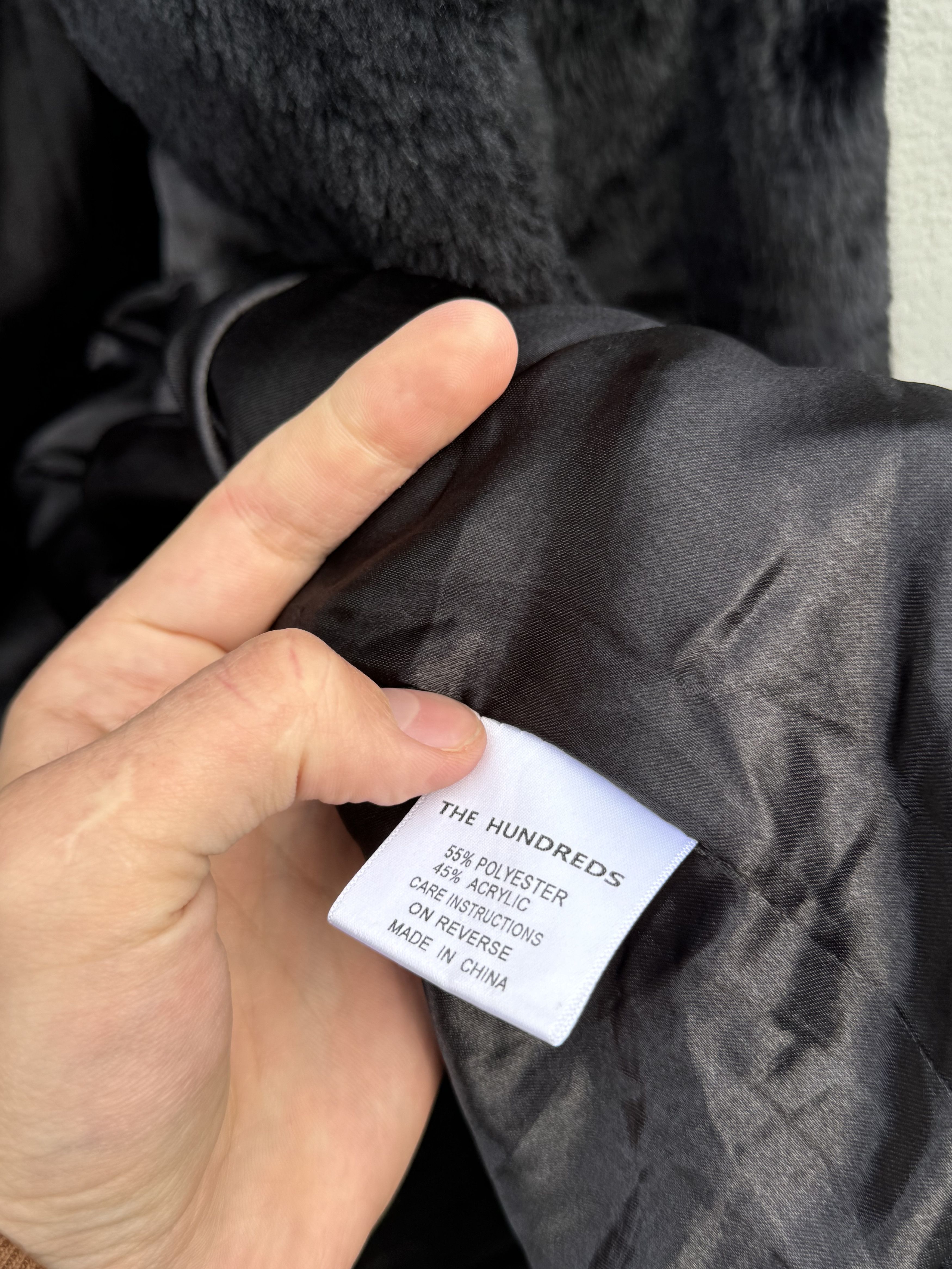 Japanese Brand The Hundreds Black Fur Jacket Size L Size US L / EU 52-54 / 3 - 9 Thumbnail