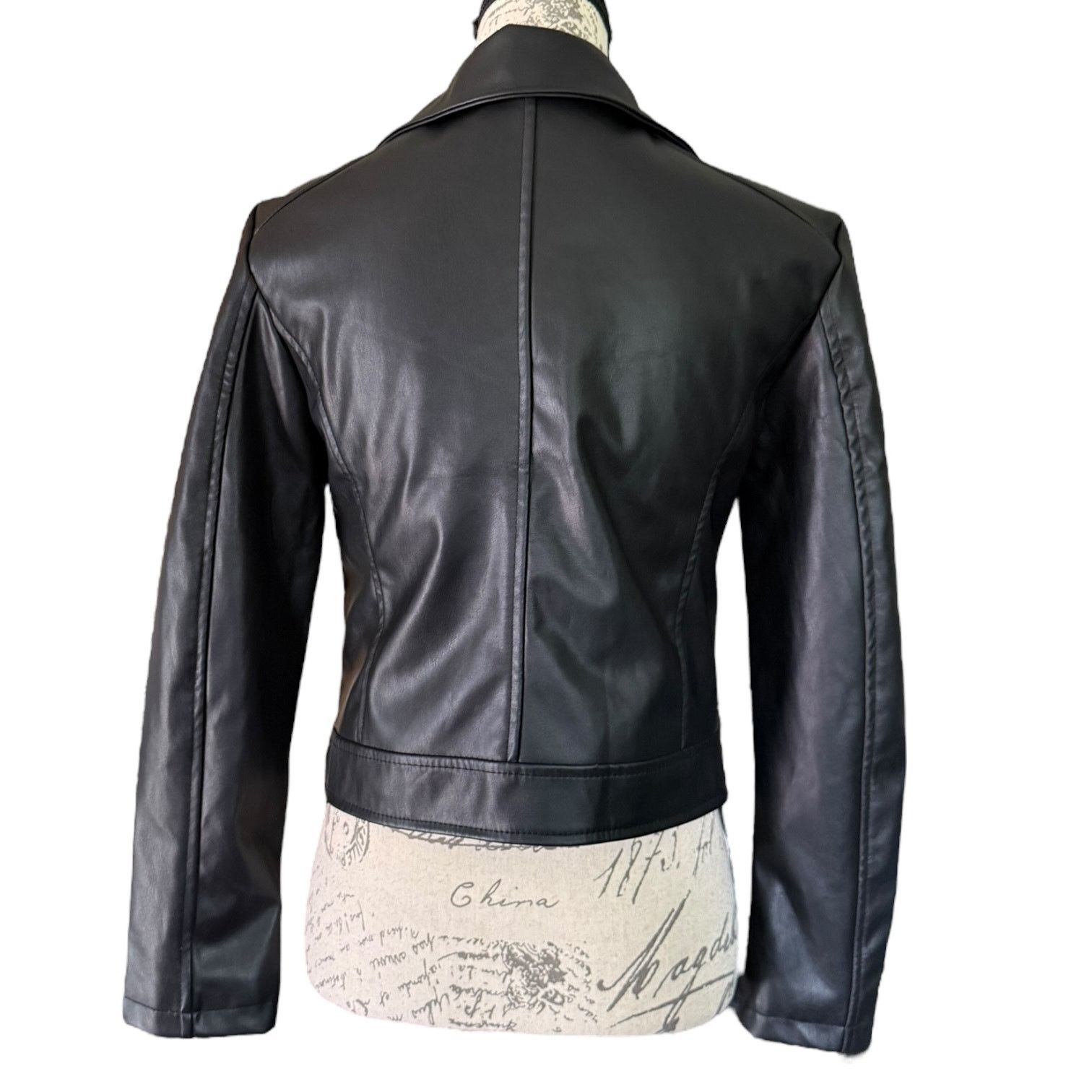 Other Vigoss Black Faux Leather Zipper Biker Size Small Size S / US 4 / IT 40 - 2 Thumbnail