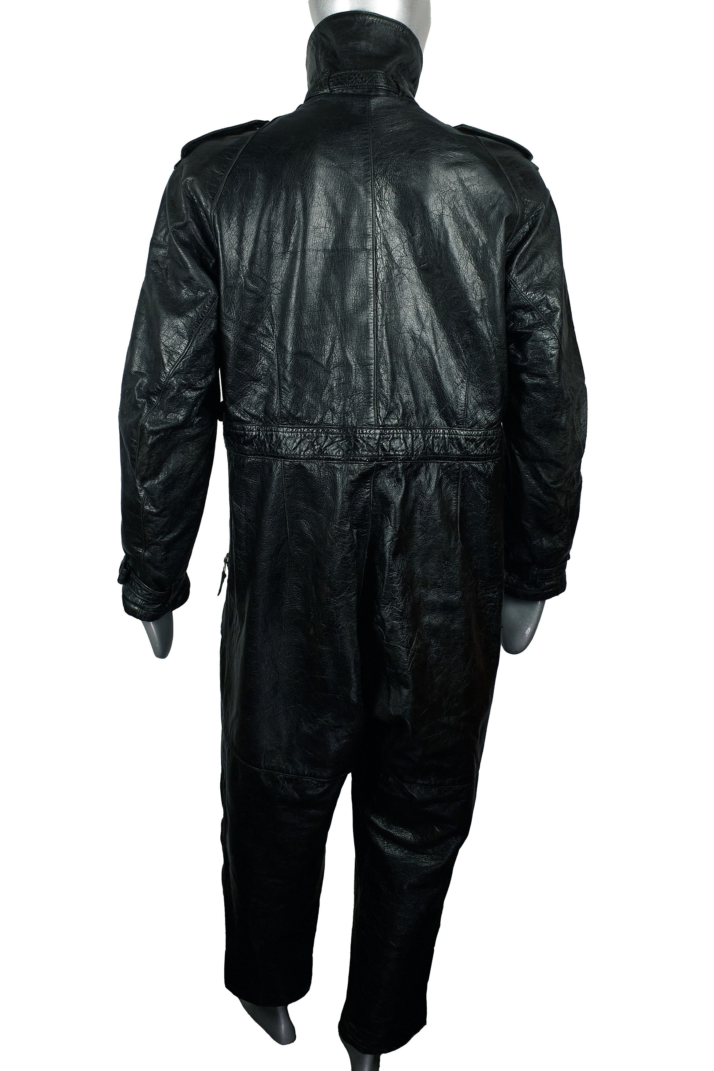Vintage 1940's Golay Sports leather jumpsuit motorcycle overalls Size US M / EU 48-50 / 2 - 7 Thumbnail