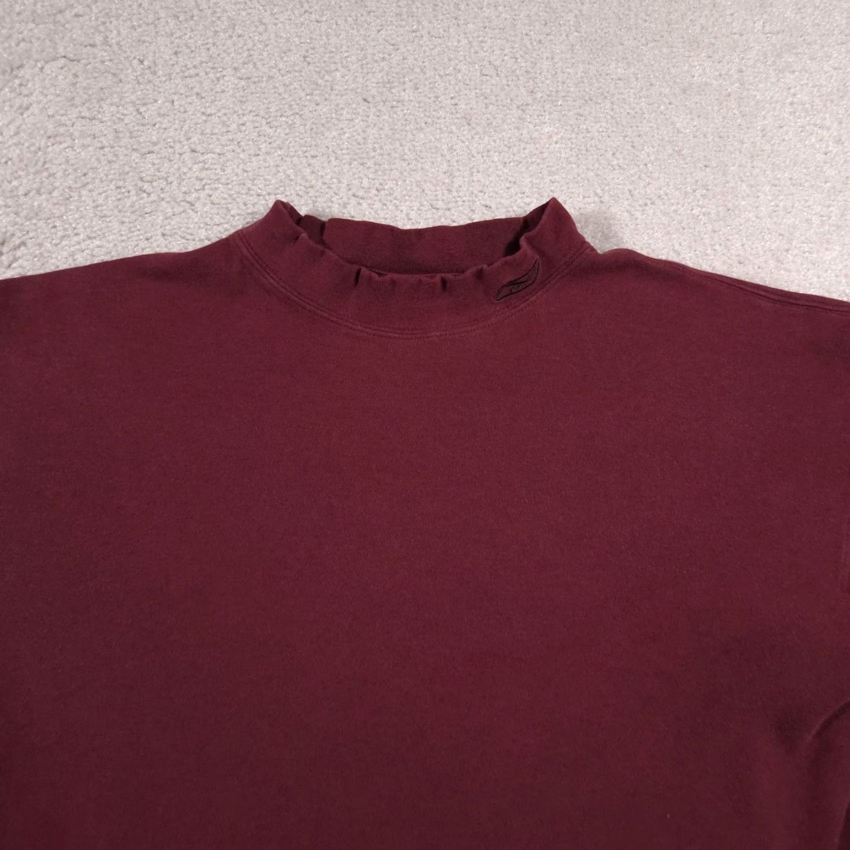 Reebok VINTAGE Reebok Mock Neck T Shirt Mens M Long Sleeve Maroon Red 2000s Sportswear/Beach Size US M / EU 48-50 / 2 - 3 Thumbnail