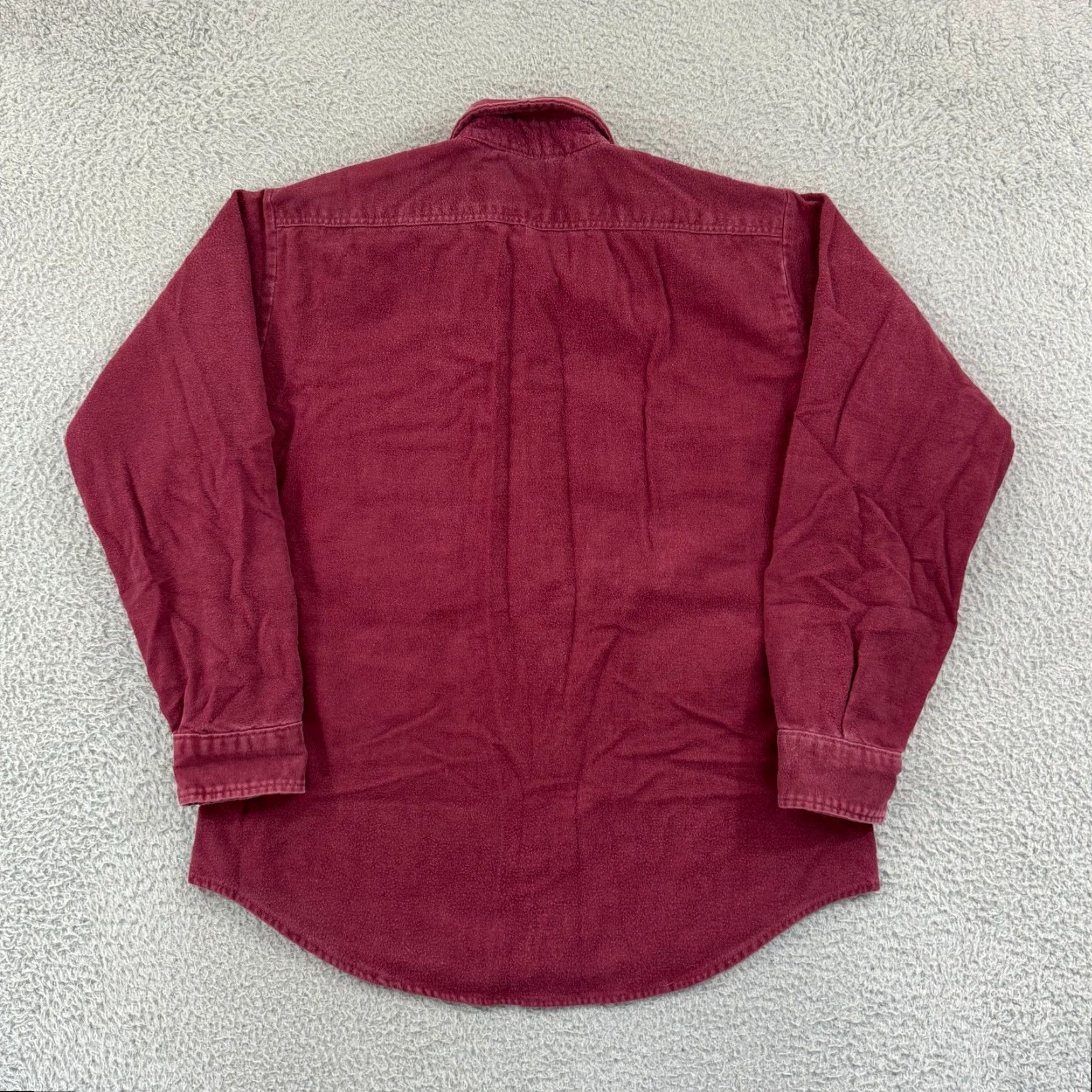 Vintage VINTAGE Five Brother Shirt Mens L Red Long Sleeve 90s Chamois Button Pockets Size US L / EU 52-54 / 3 - 2 Thumbnail