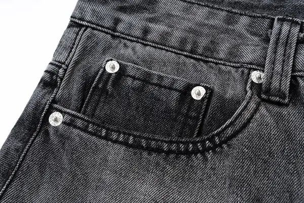 Jean Black Washed Damage Baggy jeans y2k 90’s retro style Size US 32 / EU 48 - 6 Thumbnail