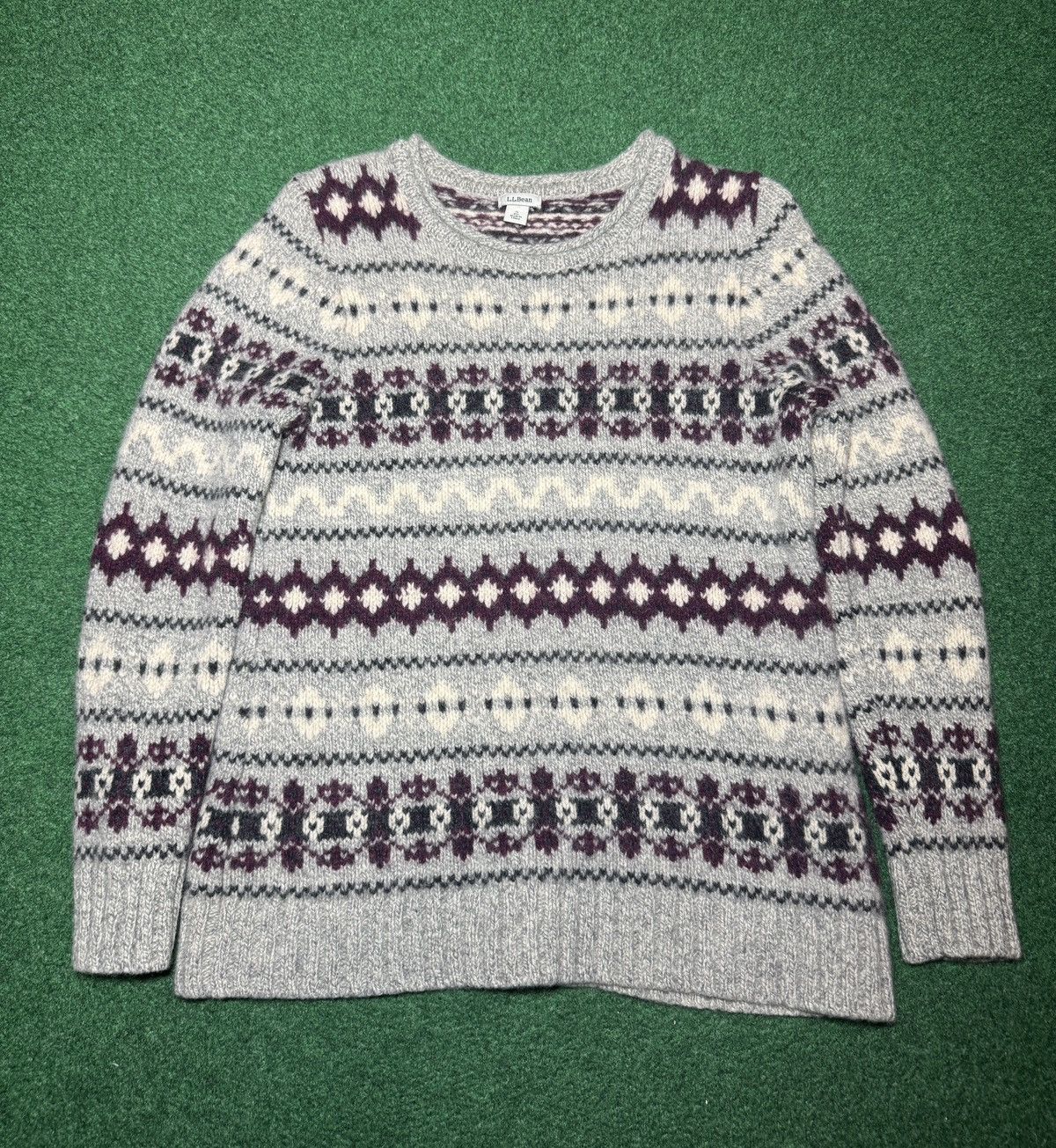 L.L. Bean L.L. Bean 100% Lamb Wool Nordic Fair Isle Soft Sweater 17x25 Size S / US 4 / IT 40 - 1 Thumbnail