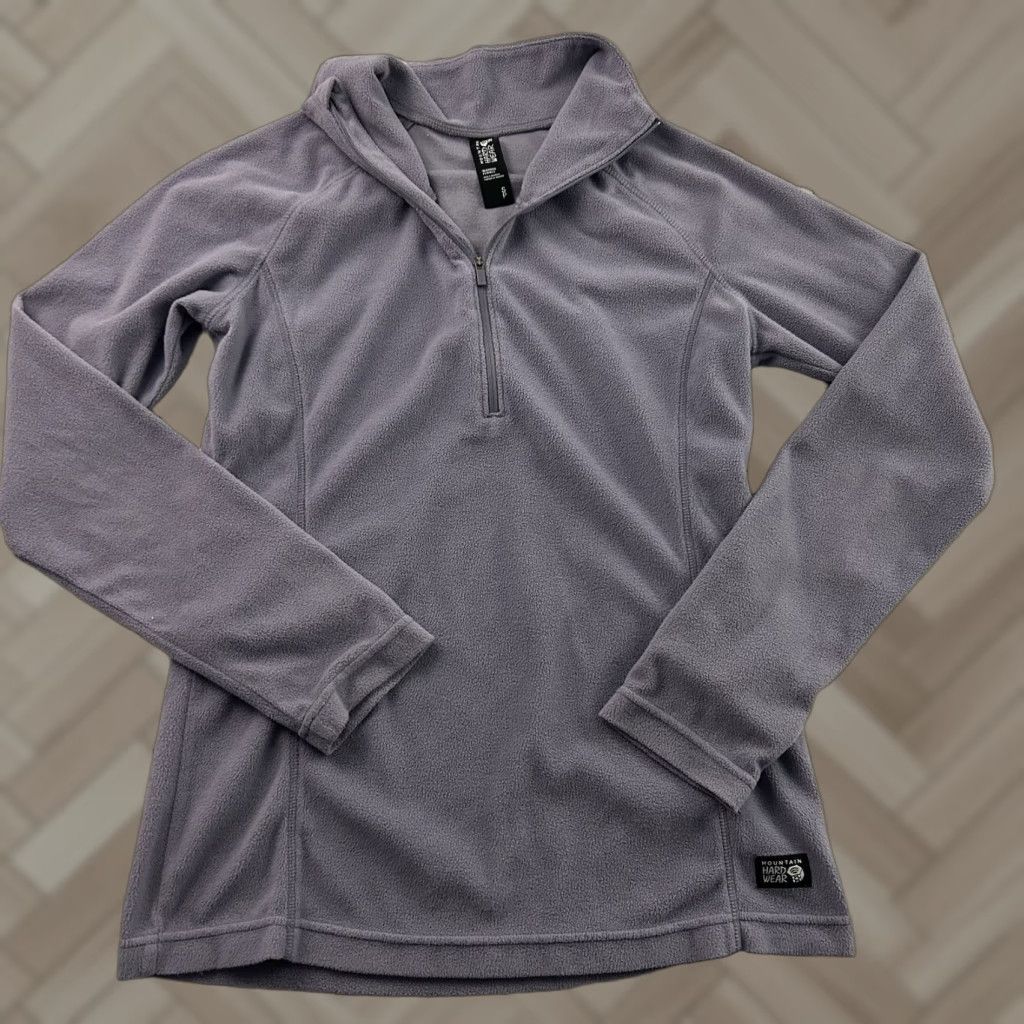 Mountain Hardwear Mountain Hardwear 1/4 Zip Lightweight Fleece Jacket Women's S Purple Coat Jacket Shirt Womens Small Purple 1/4 Zip Lightweight Fleece Jacket Size S / US 4 / IT 40 - 1 Thumbnail