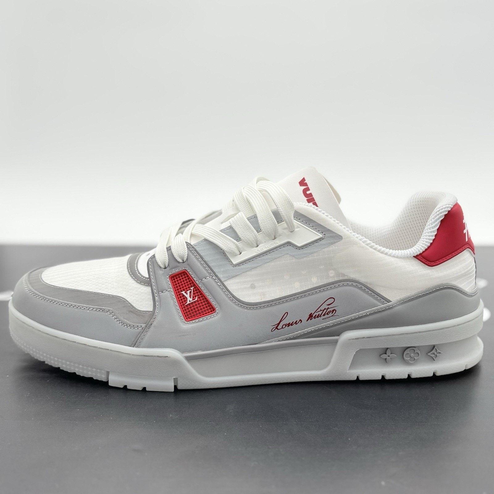 Louis Vuitton 13-13.5 Louis Vuitton Reflective Trainer ' Red ' | EXCELLENT Size US 13 / EU 46 - 9 Thumbnail