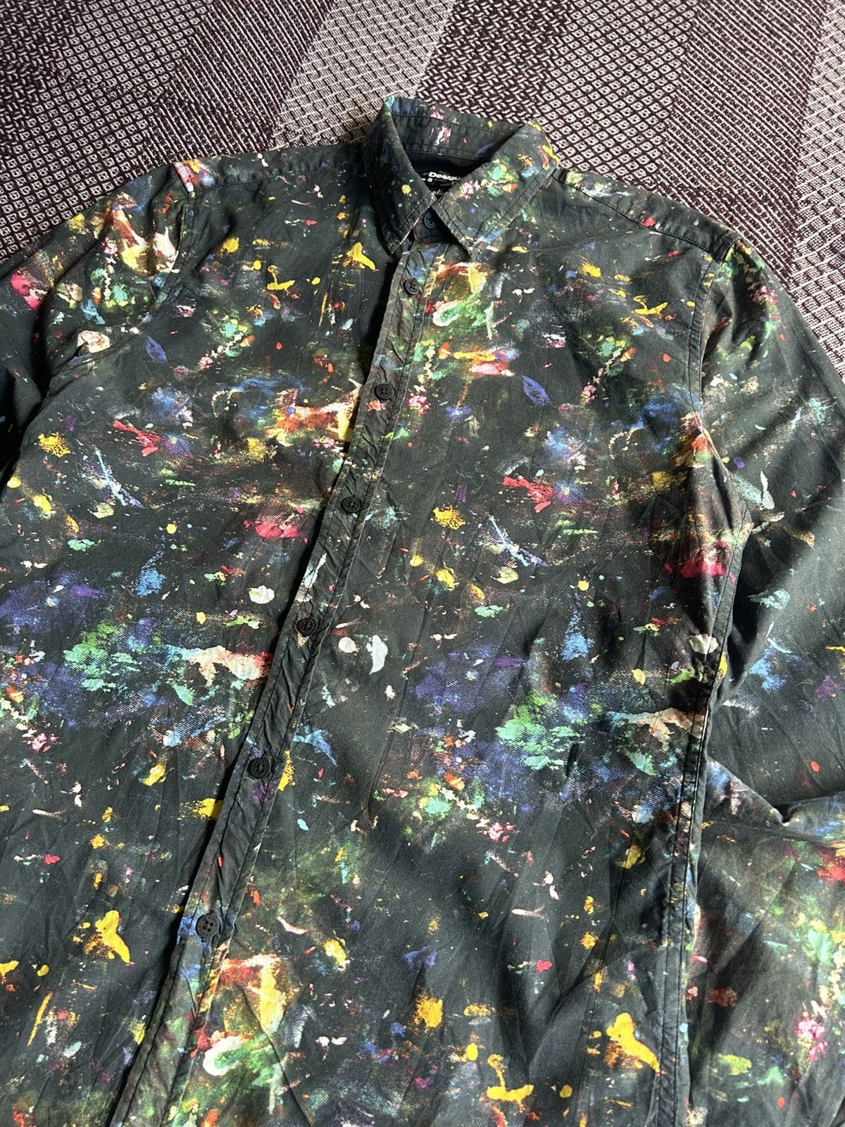 Desigual Desigual Painted Pattern Streetwear Style Shirt Men Size S Size US S / EU 44-46 / 1 - 4 Thumbnail