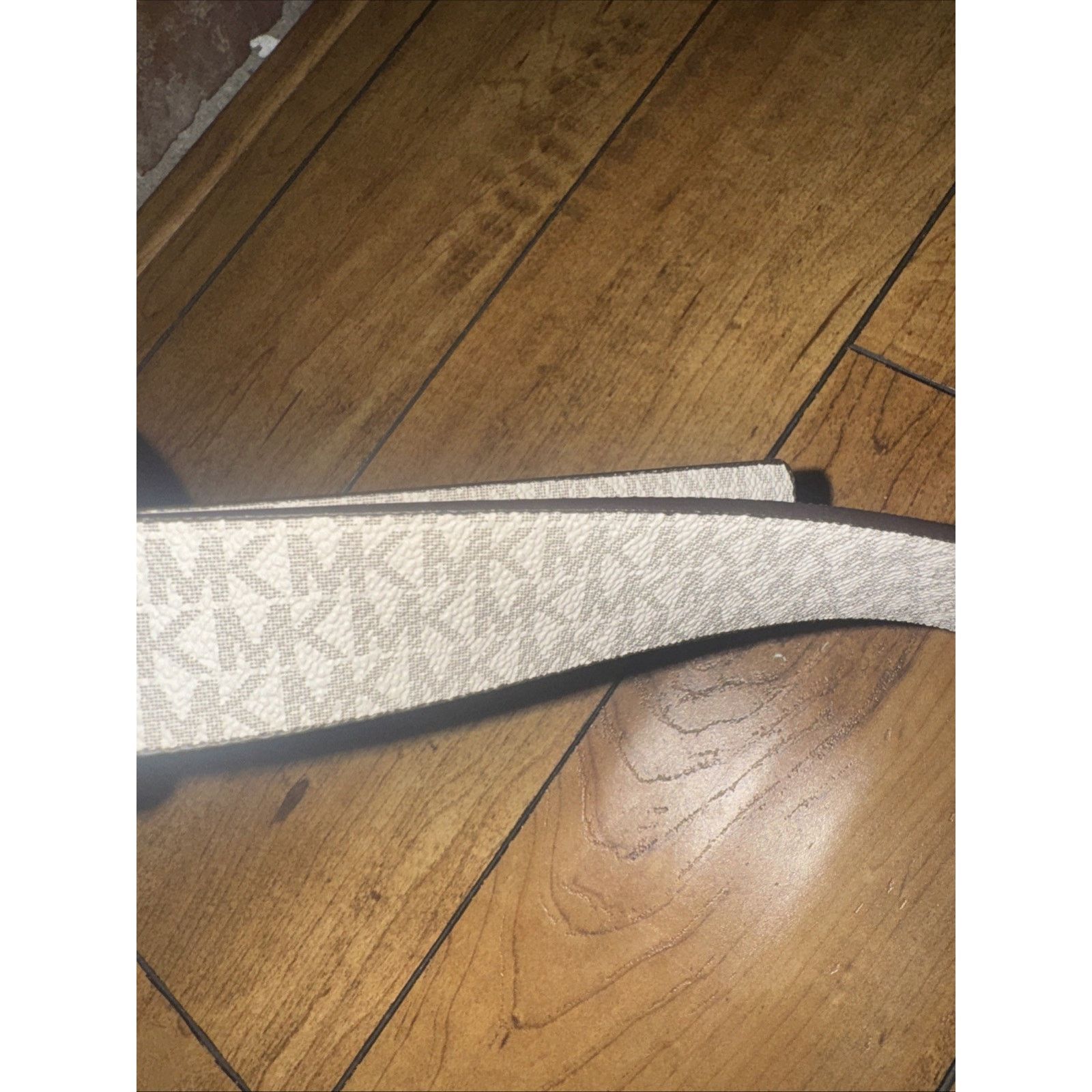 Michael Kors Michael Kors Reversible Belt Brown White Gold Buckle Size 34 Size ONE SIZE - 3 Thumbnail