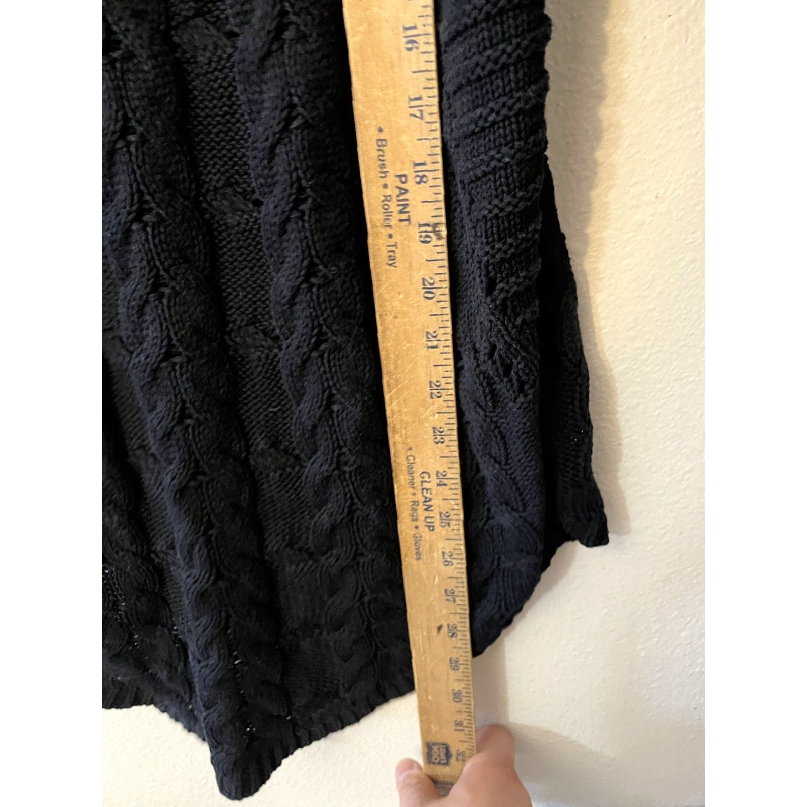 Express Express Sweater Women's Small Black V-Neck 3/4 Sleeve Pullover Cotton Blend Size S / US 4 / IT 40 - 4 Thumbnail