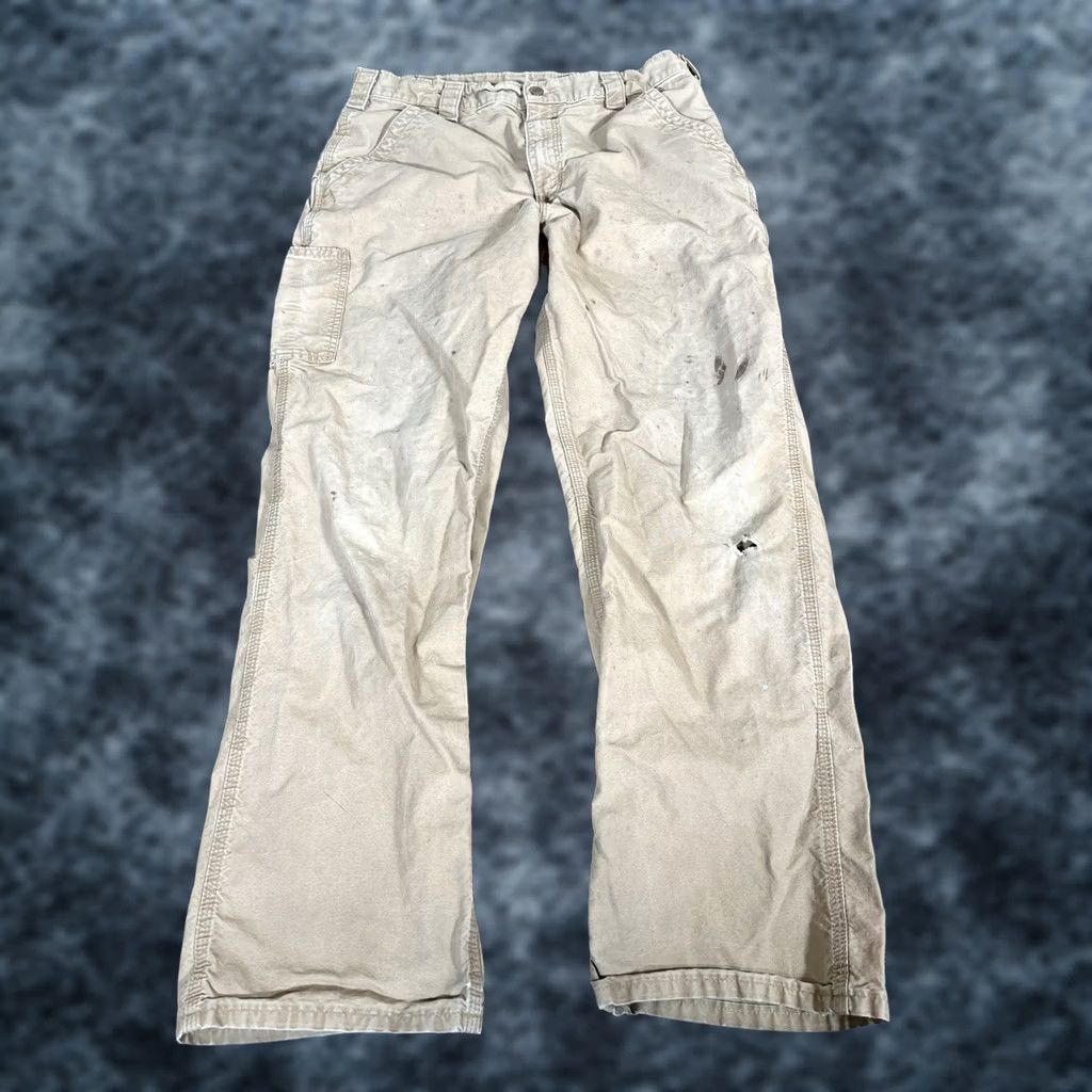 Carhartt Carhartt Pants Men 34x34 Carpenter Original Dungaree B151 LBR Brown Straight Size US 34 / EU 50 - 1 Thumbnail