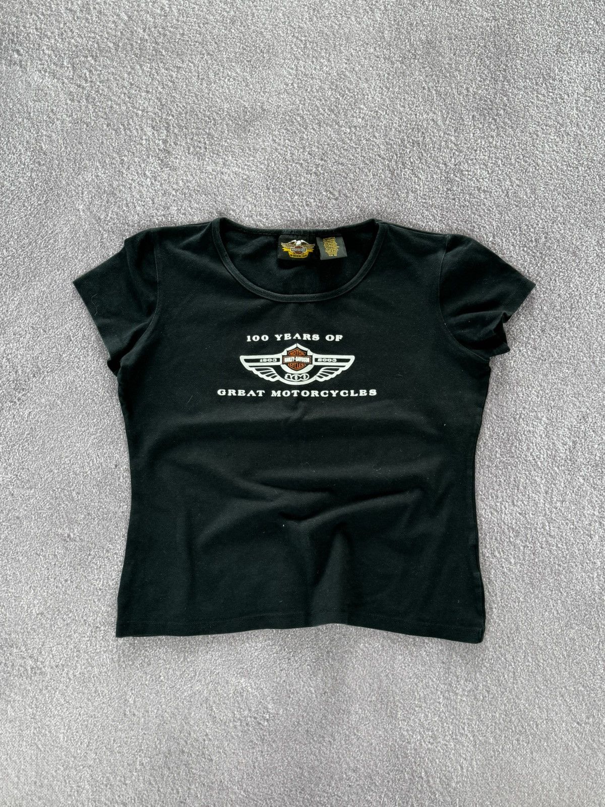 Harley Davidson Vintage Black T-shirt Tee Tank-Top Harley Davidson Sequins Size M / US 6-8 / IT 42-44 - 1 Thumbnail
