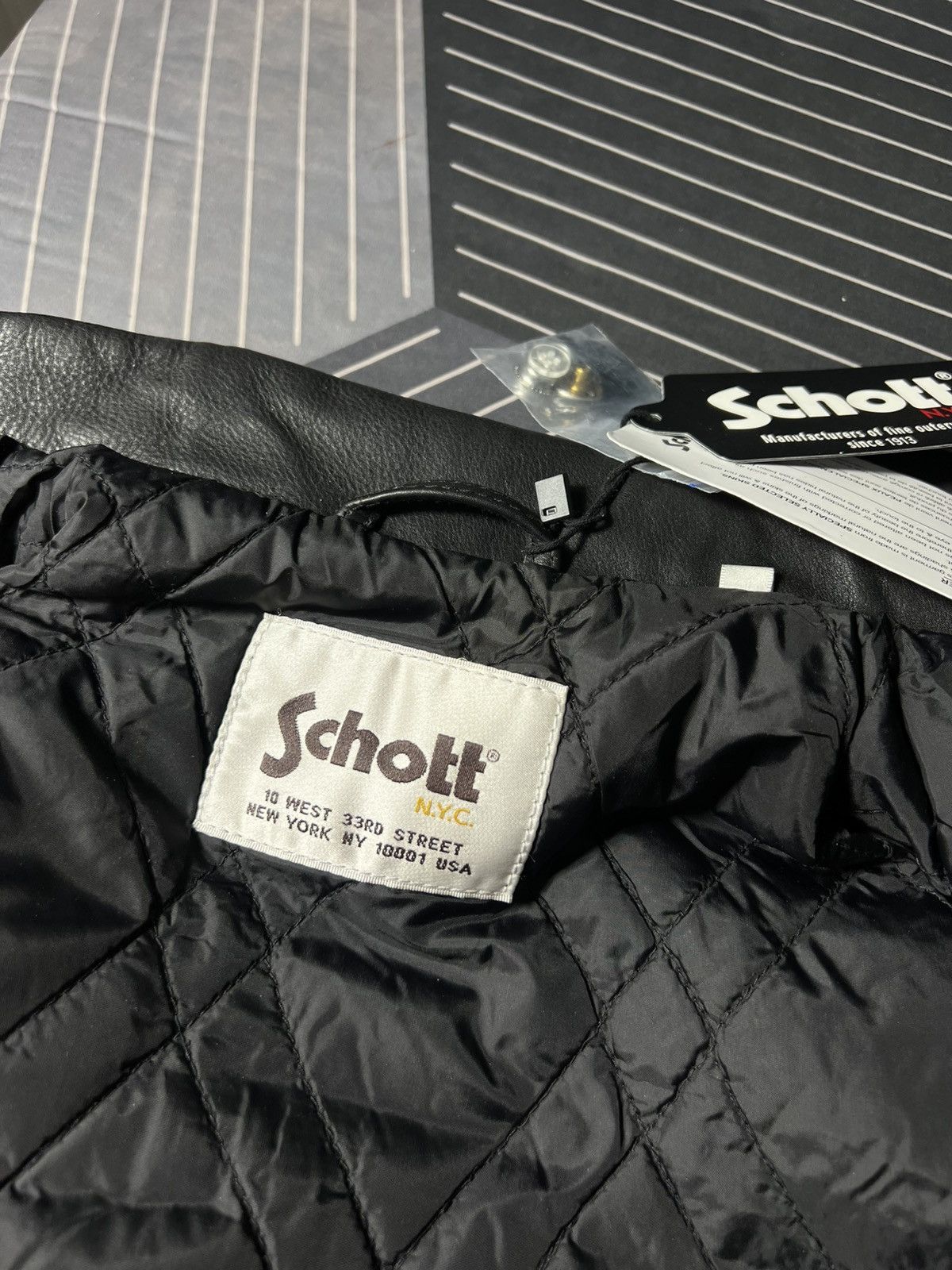 Schott 🖤 Schott NYC Black Leather Jacket Vintage Style Biker Size M Size US M / EU 48-50 / 2 - 17 Thumbnail
