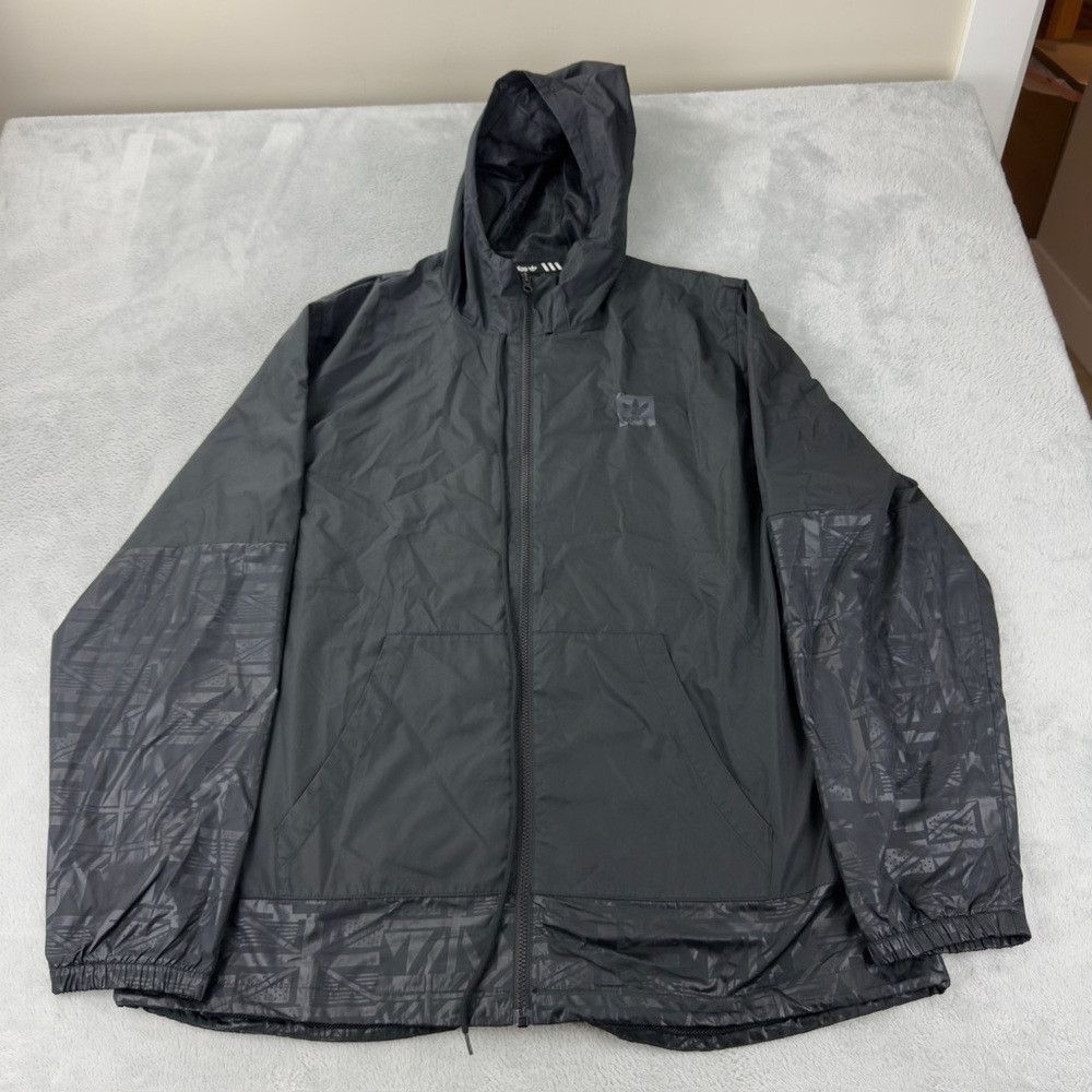Adidas Adidas Originals Black Windbreaker Lightweight Jacket Men’s Size US XL / EU 56 / 4 - 1 Thumbnail