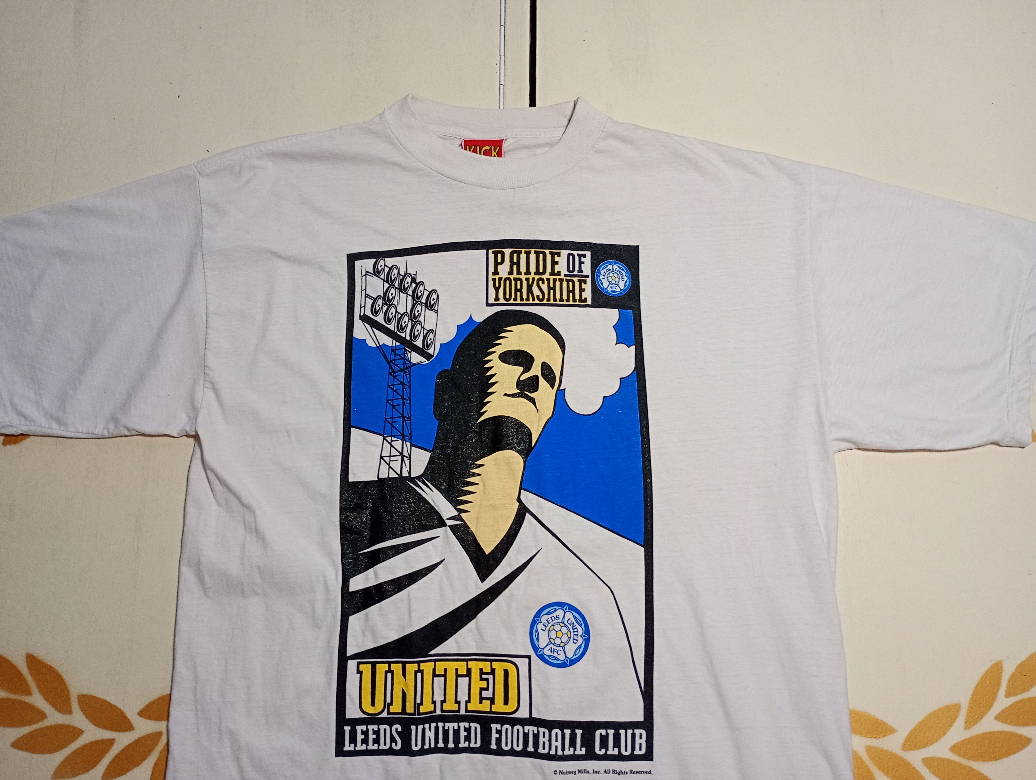 Vintage Leeds United FC Pride of Yorkshire Kick T-Shirt Vintage Size US L / EU 52-54 / 3 - 3 Thumbnail