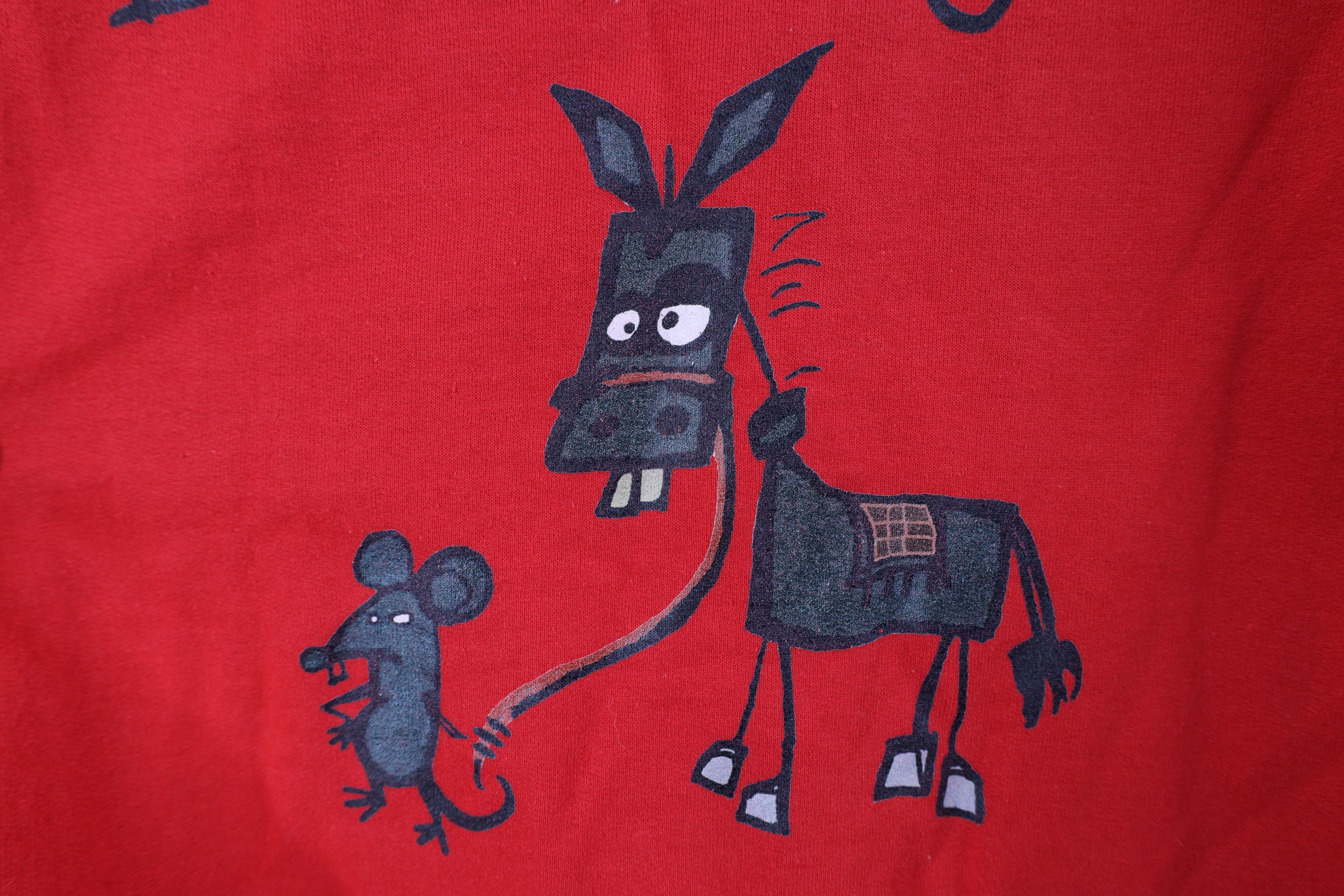 Vintage Vintage 90s Streetwear I Don't Give A Rats Ass Sweatshirt Size US XXL / EU 58 / 5 - 5 Thumbnail